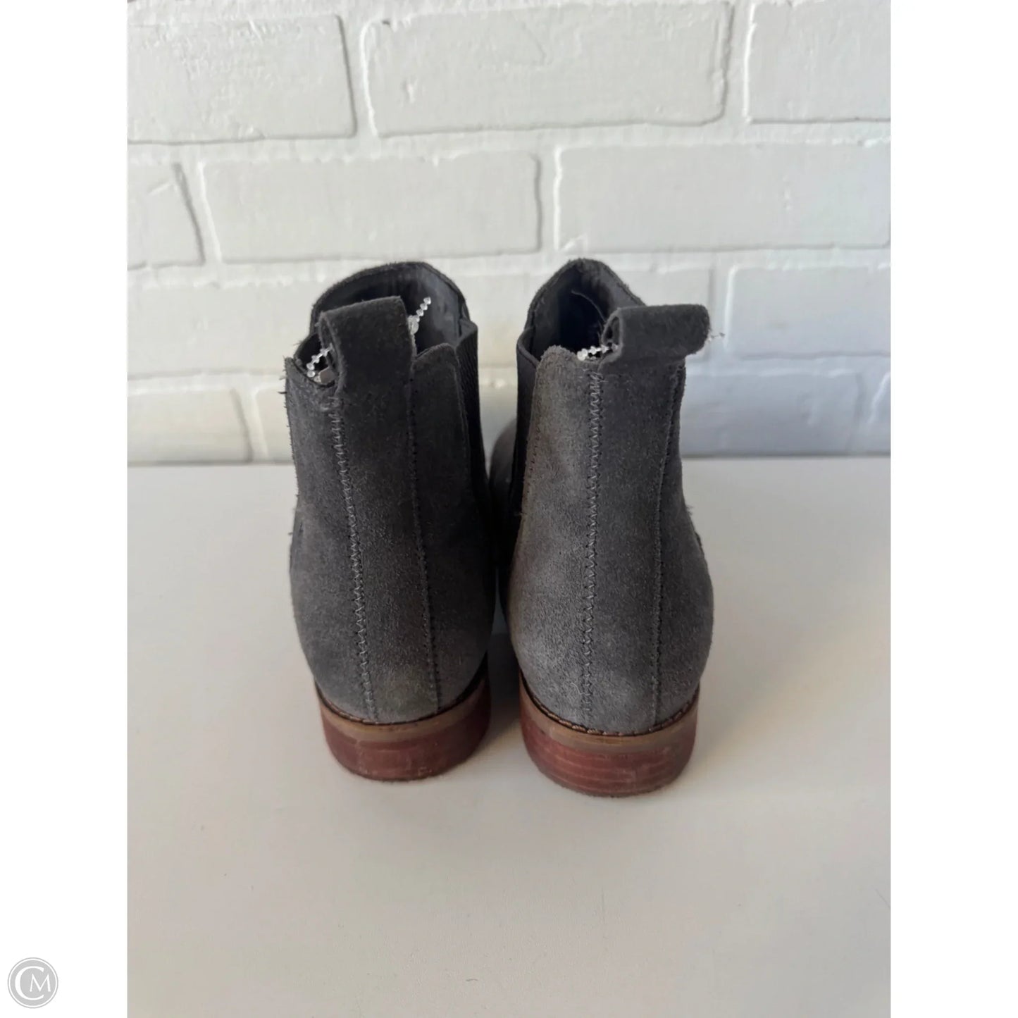 Boots Ankle Flats By Toms In Grey, Size: 8.5