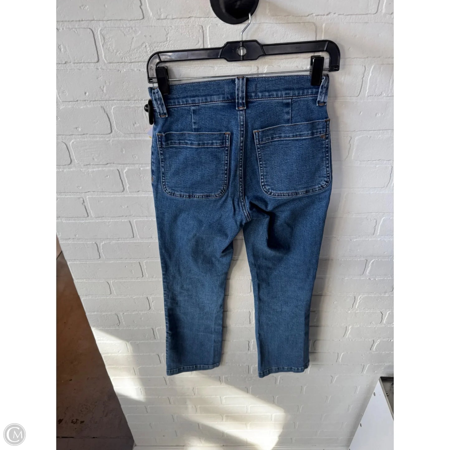 Jeans Boot Cut By Madewell In Blue Denim, Size: 0