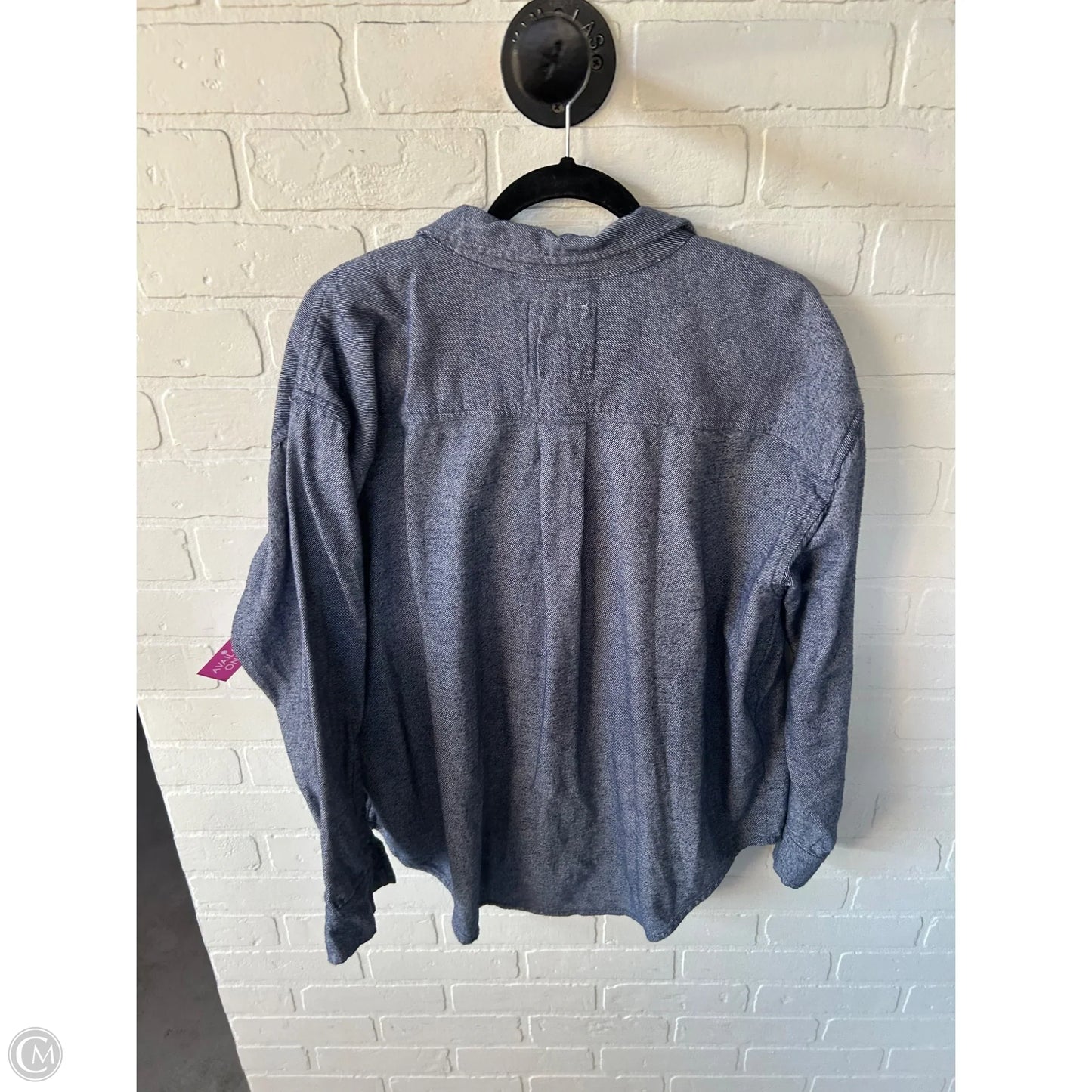 Top Long Sleeve By Aerie In Blue, Size: S