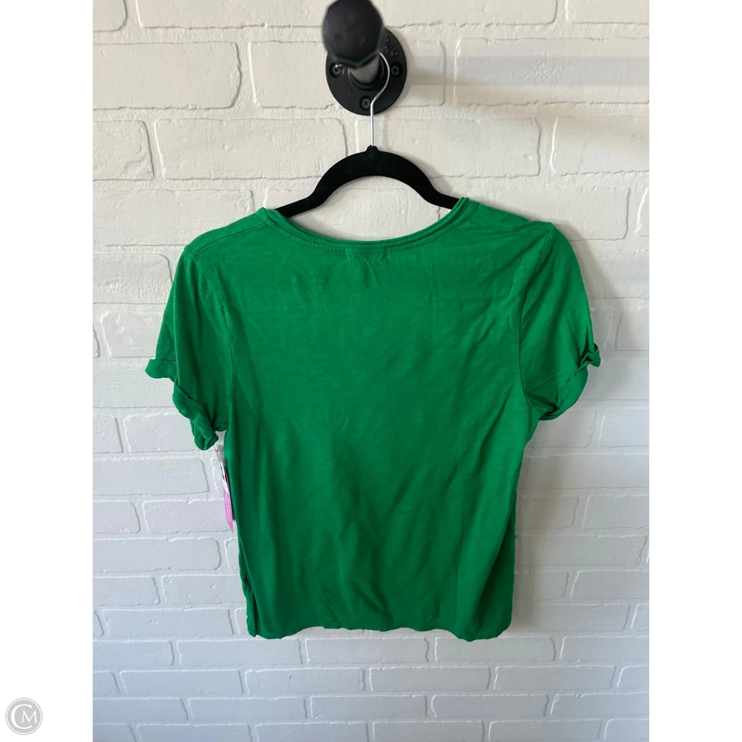 Top Short Sleeve Basic By T.la In Green, Size: S
