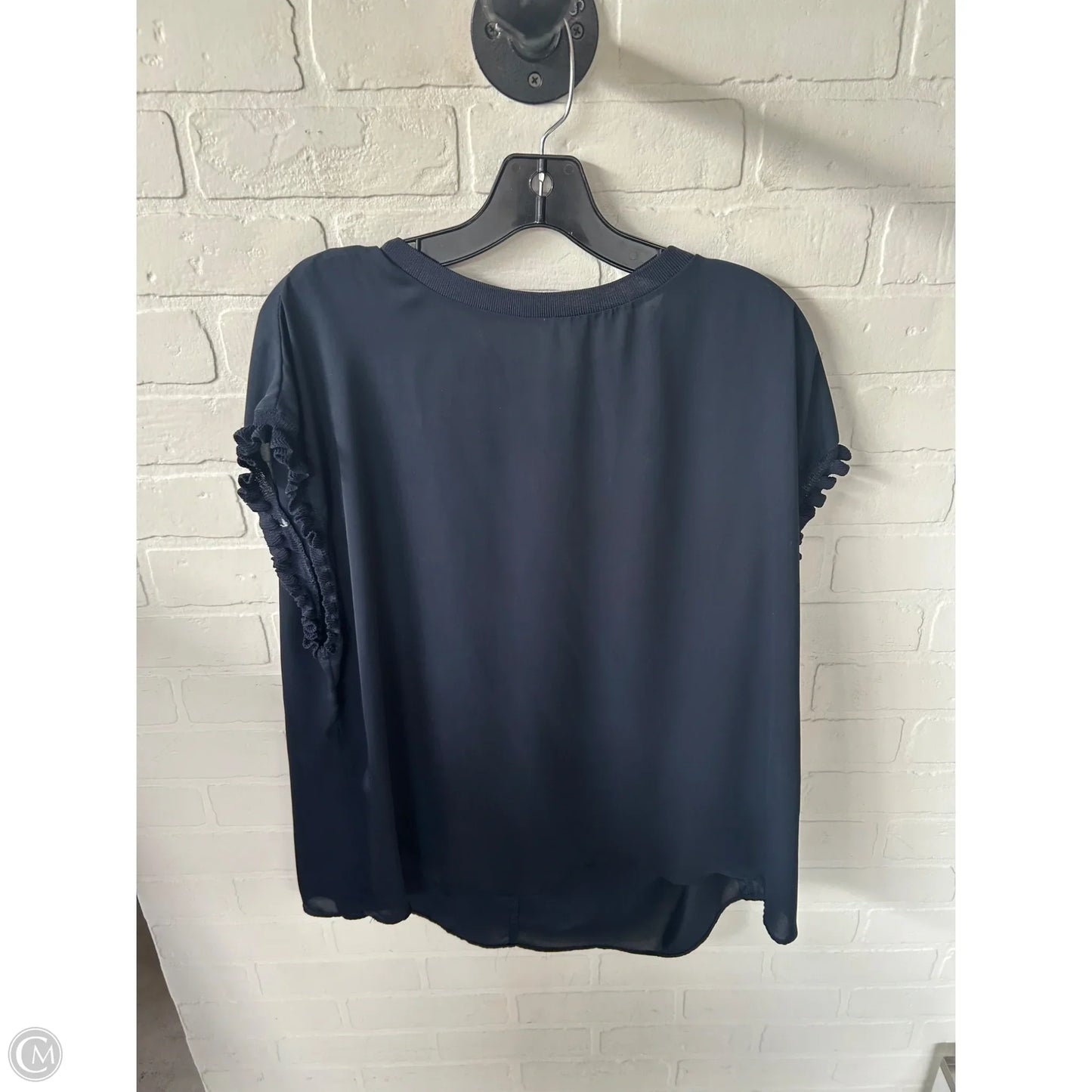 Top Sleeveless By Tahari In Navy, Size: 1x