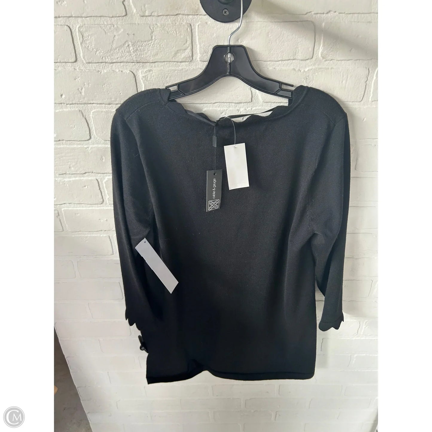 Sweater By Cable And Gauge In Black, Size: Xl
