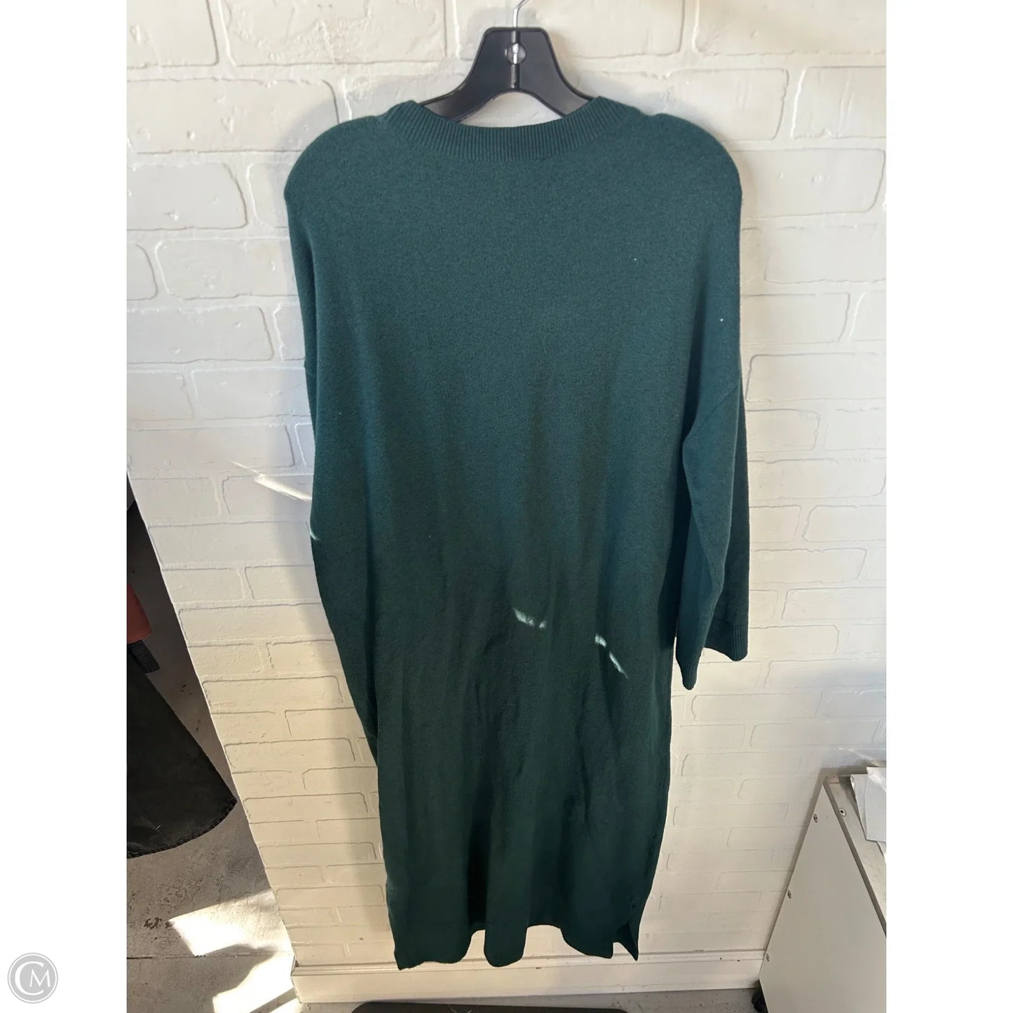 Dress Sweater By Loft In Green, Size: L