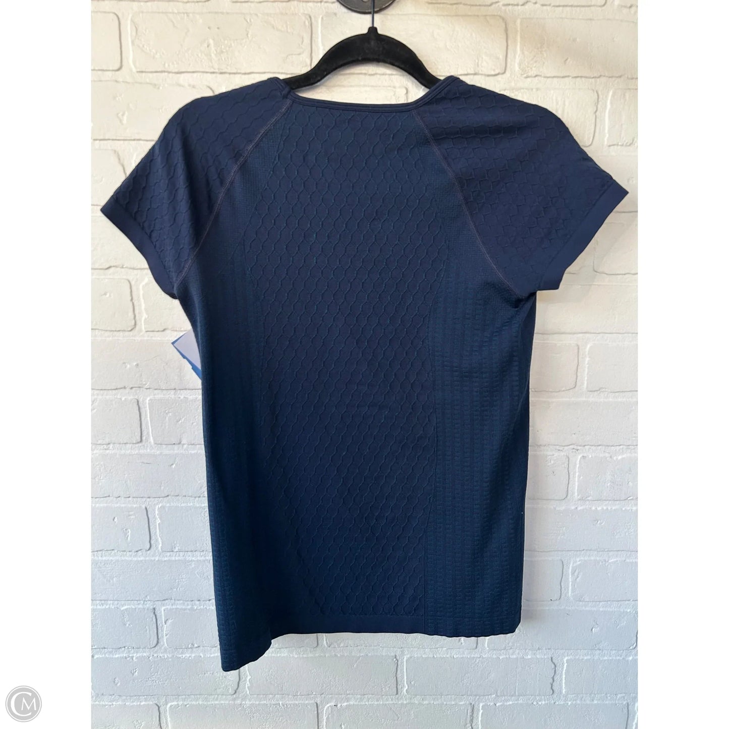 Athletic Top Short Sleeve By Athleta In Blue, Size: M