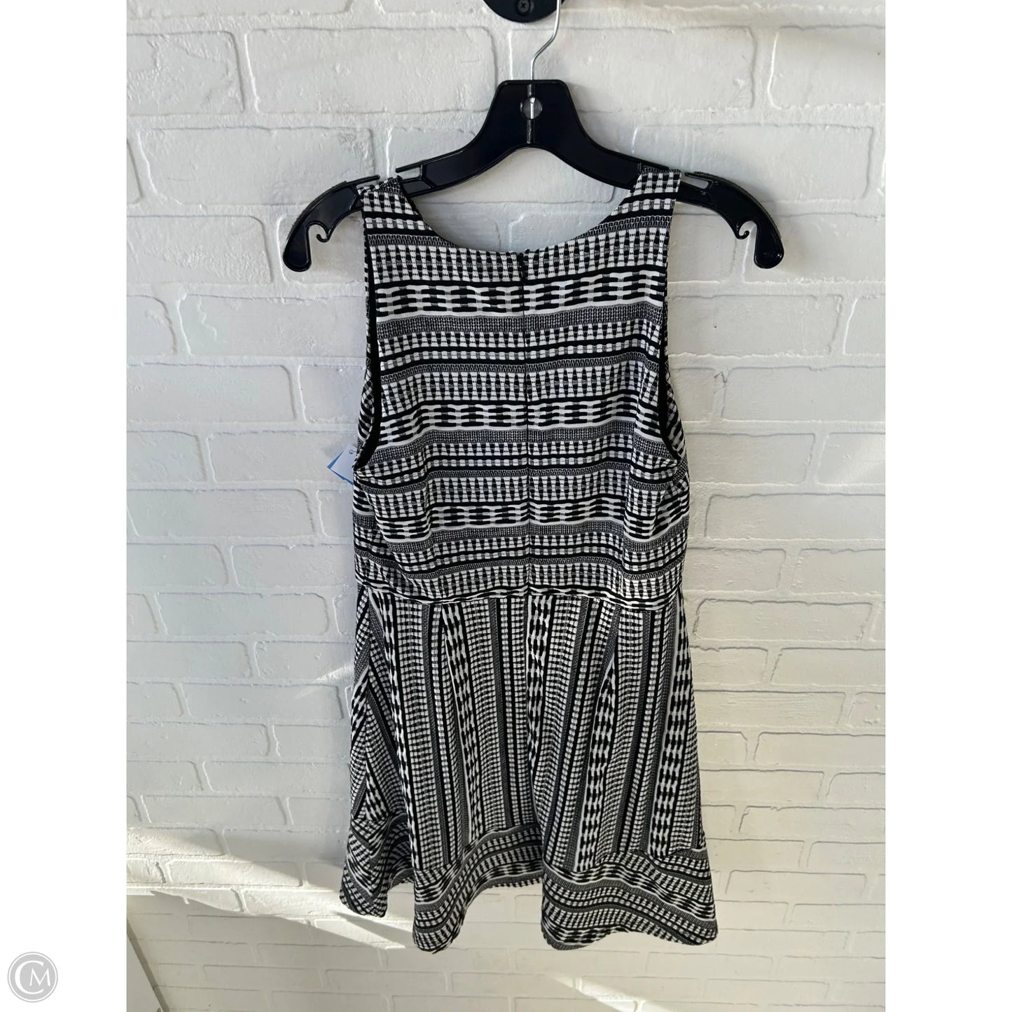 Dress Work By Loft In Black & White, Size: S