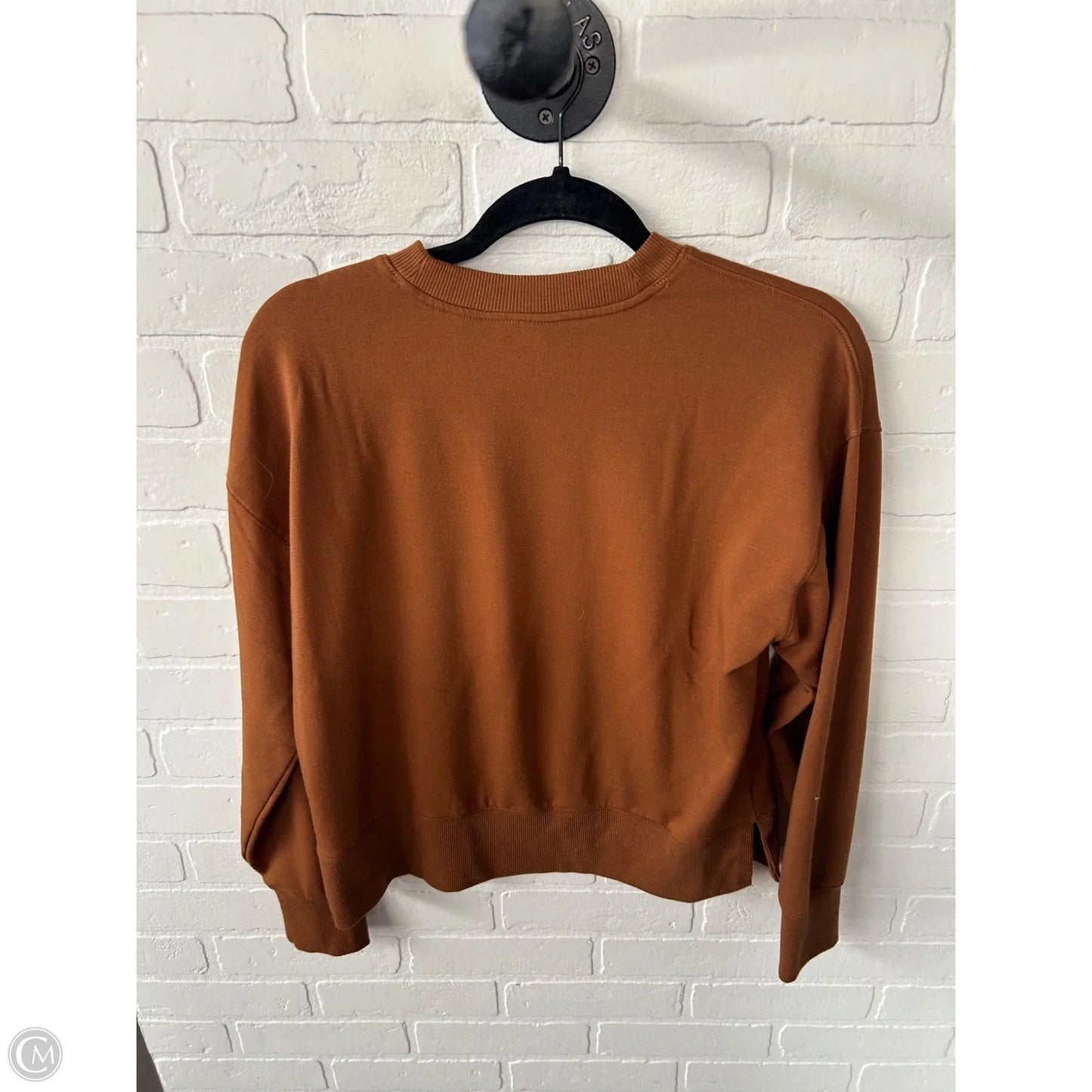 Sweatshirt Crewneck By Clothes Mentor In Brown, Size: Xs