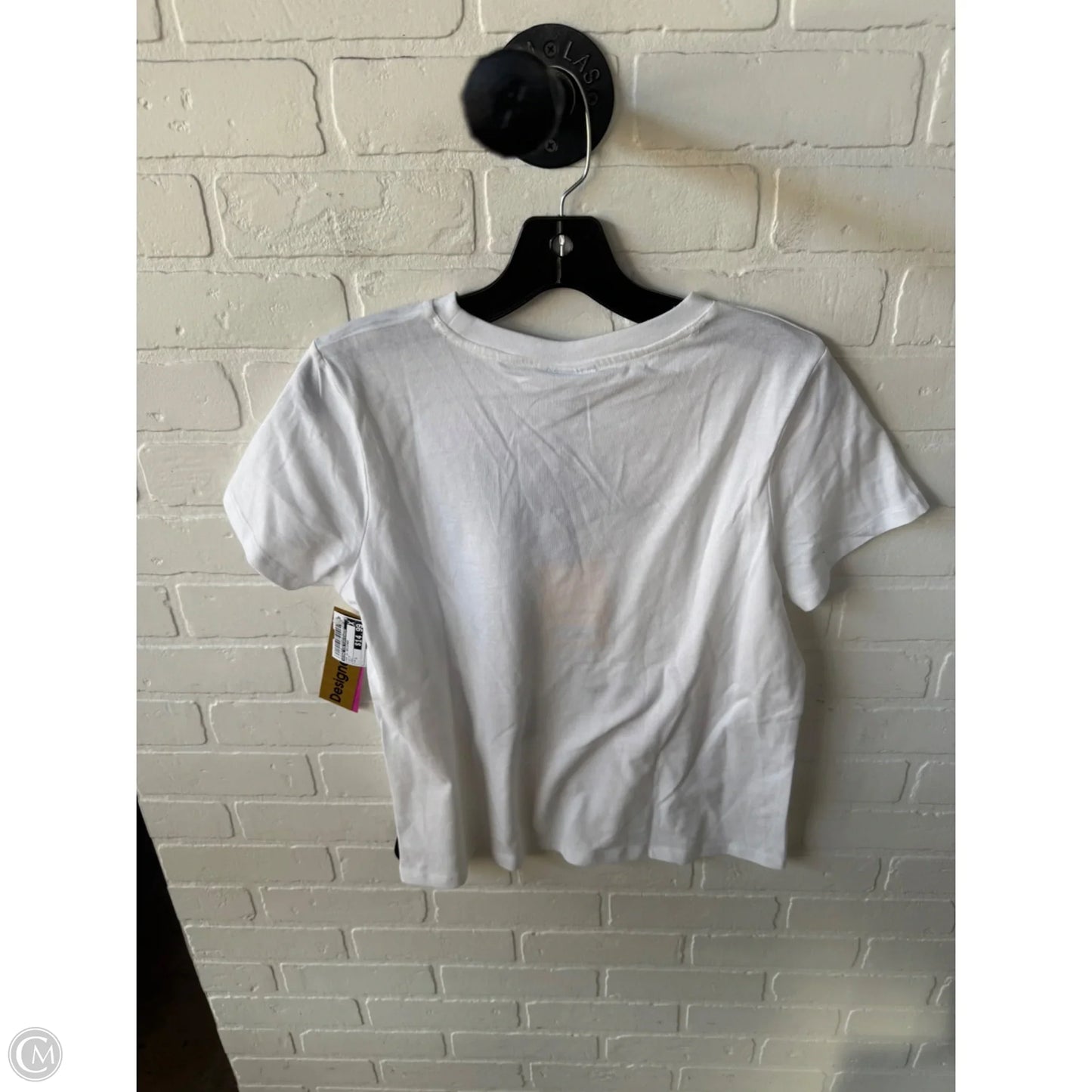 Top Short Sleeve Designer By Diane Von Furstenberg In White, Size: S