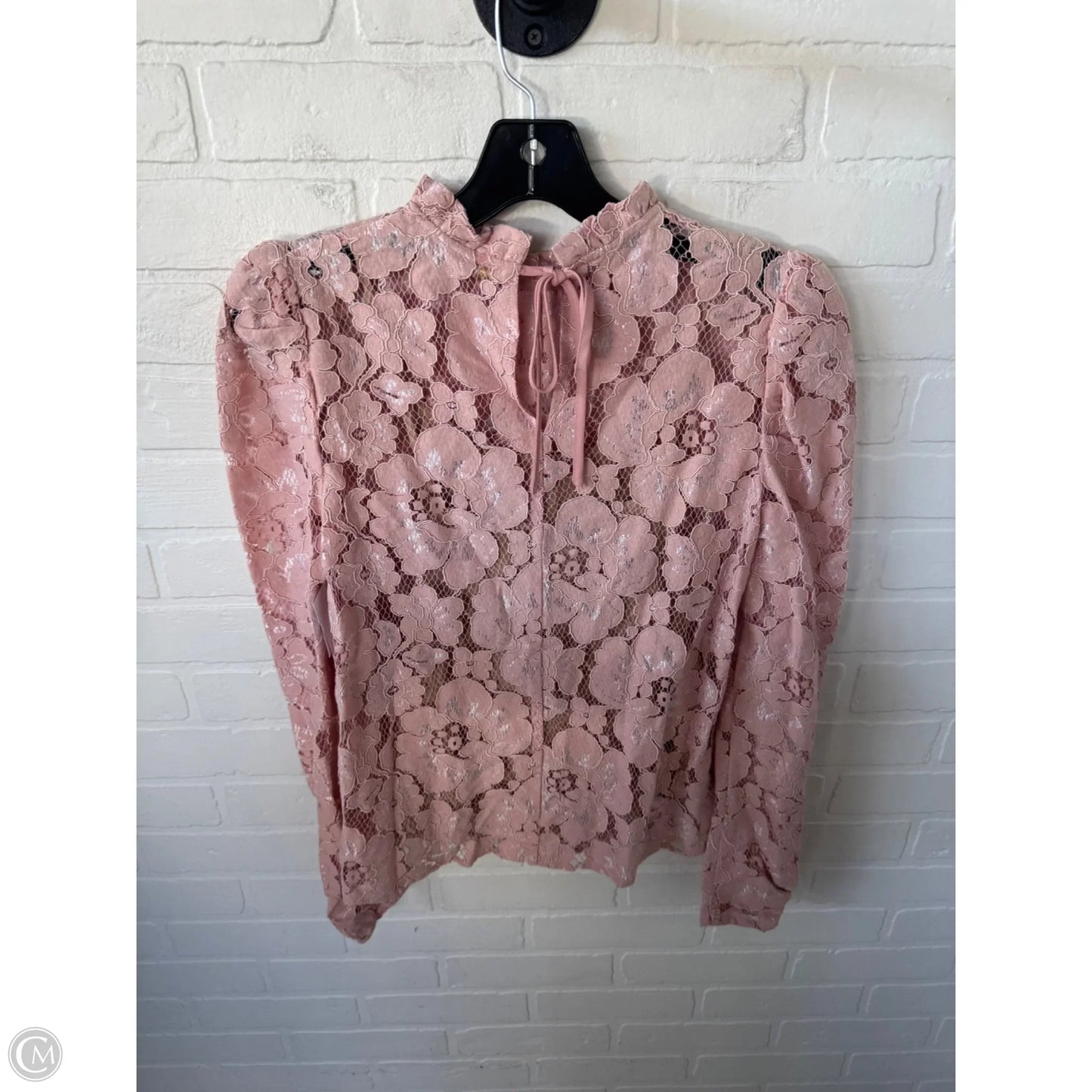 Top Long Sleeve By Wayf In Pink, Size: Xs