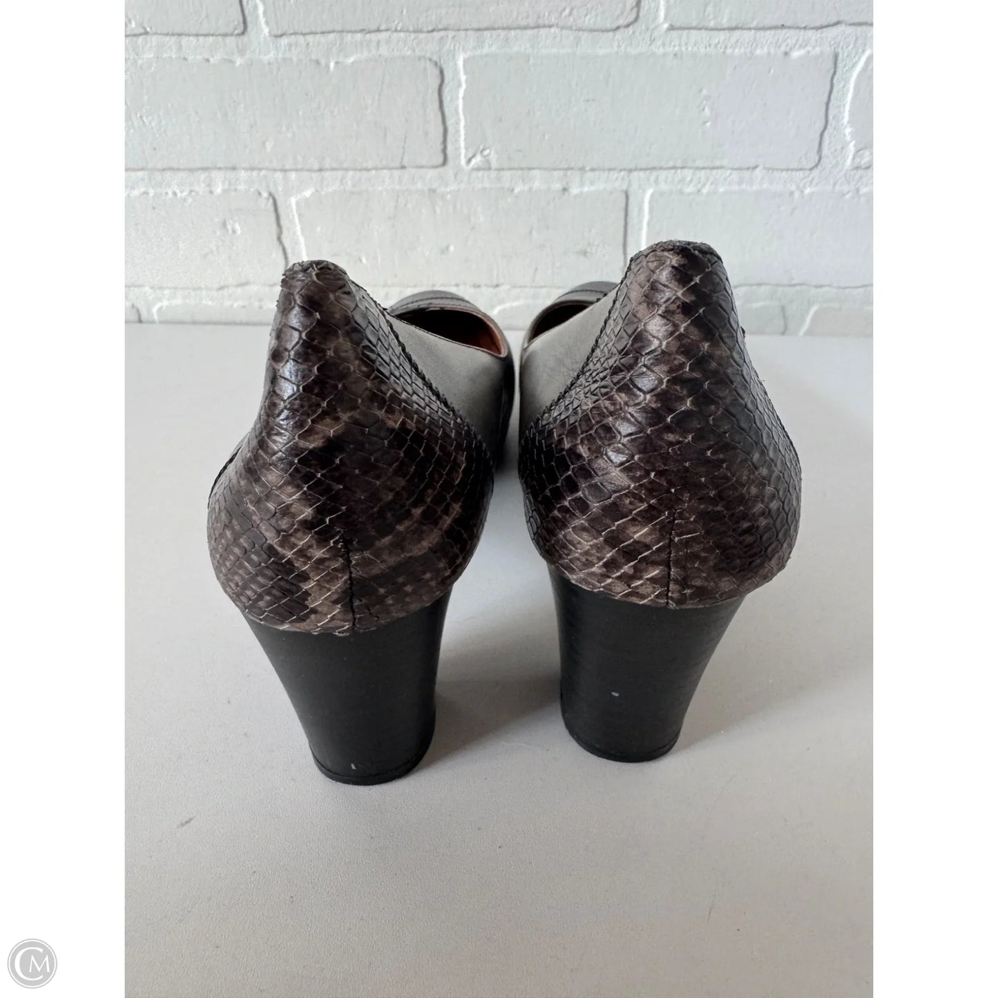 Shoes Heels Block By Pikolinos In Black & Grey, Size: 9.5