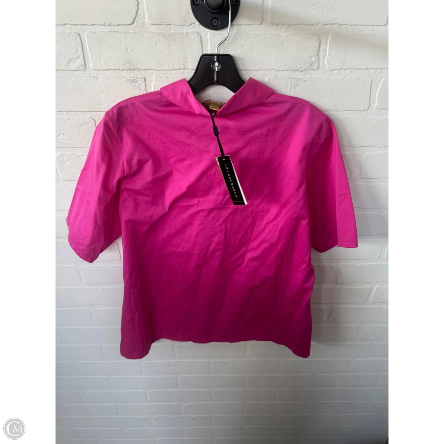Top Short Sleeve By Investments In Pink, Size: Lp
