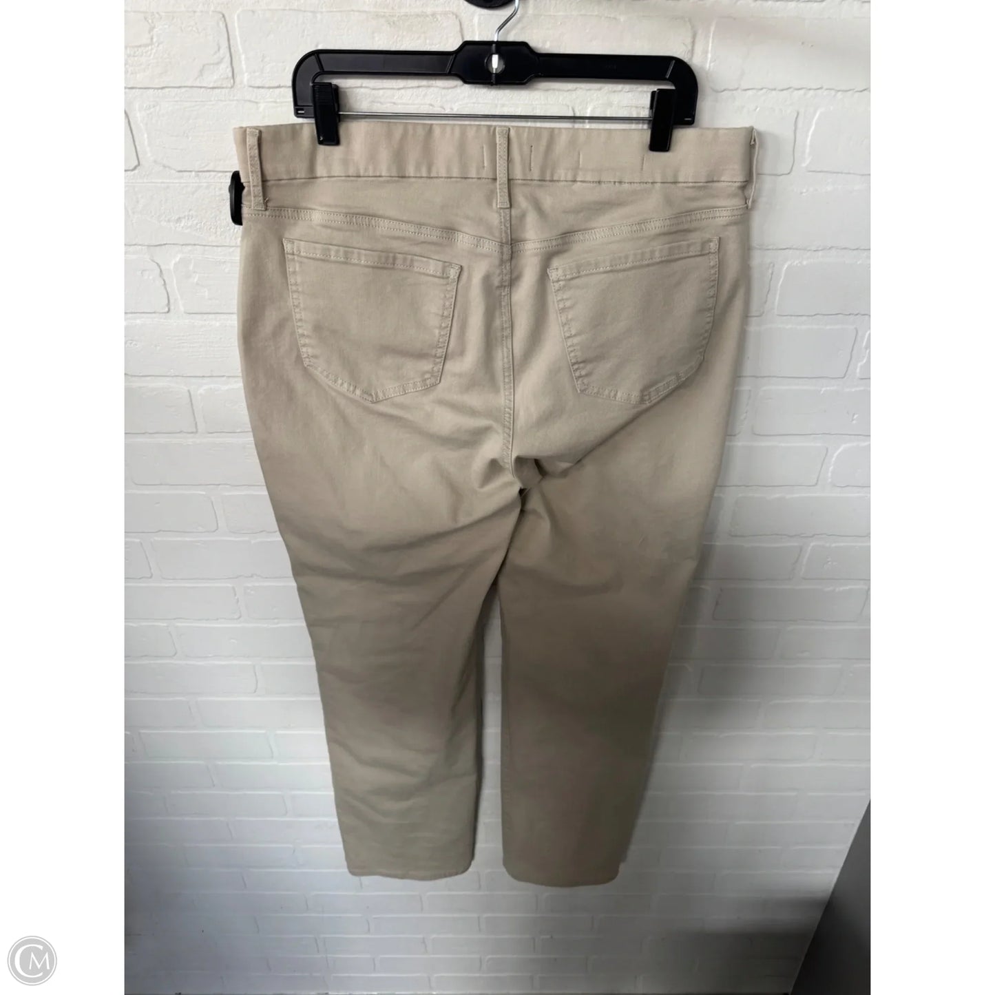 Jeans Straight By Not Your Daughters Jeans In Tan Denim, Size: 14
