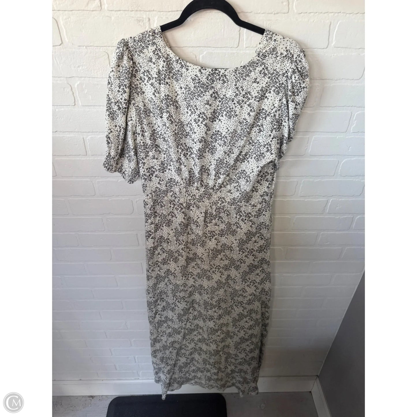 Dress Casual Maxi By Madewell In Black & Cream, Size: L
