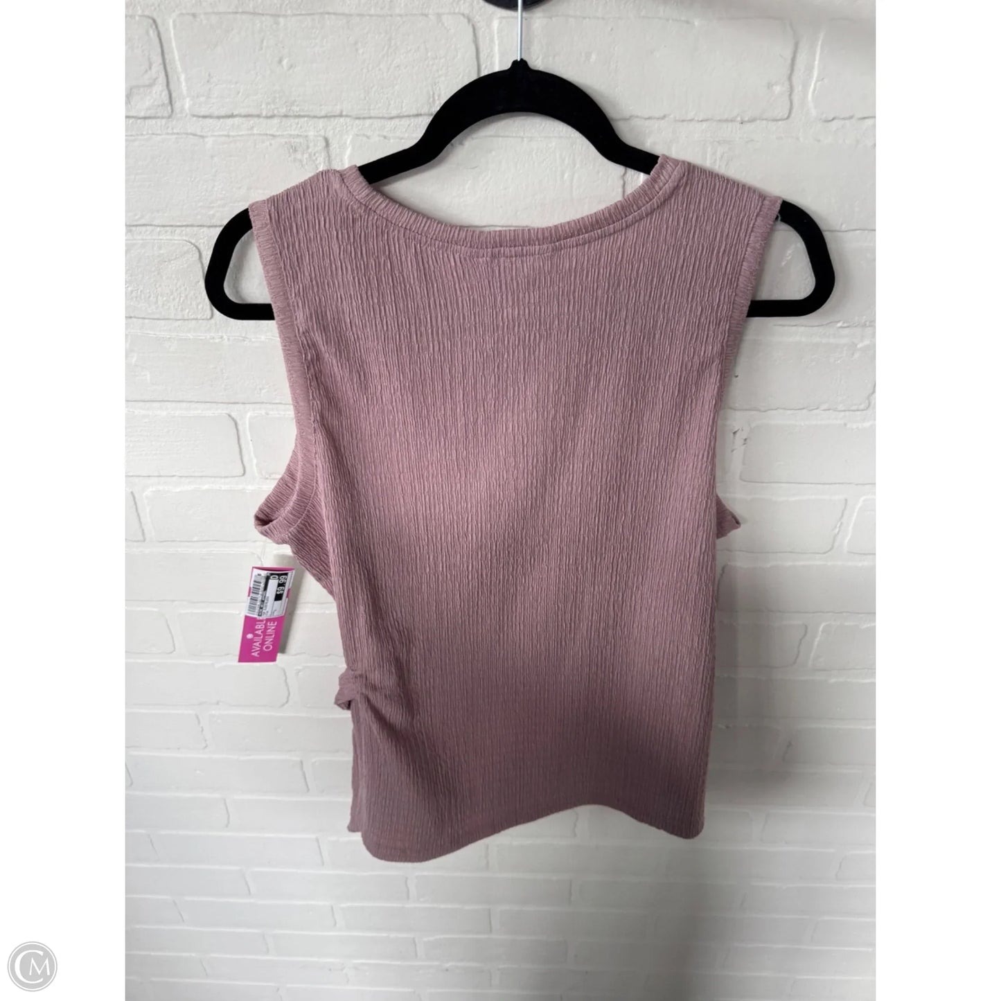 Top Sleeveless By Nine West Apparel In Pink, Size: L