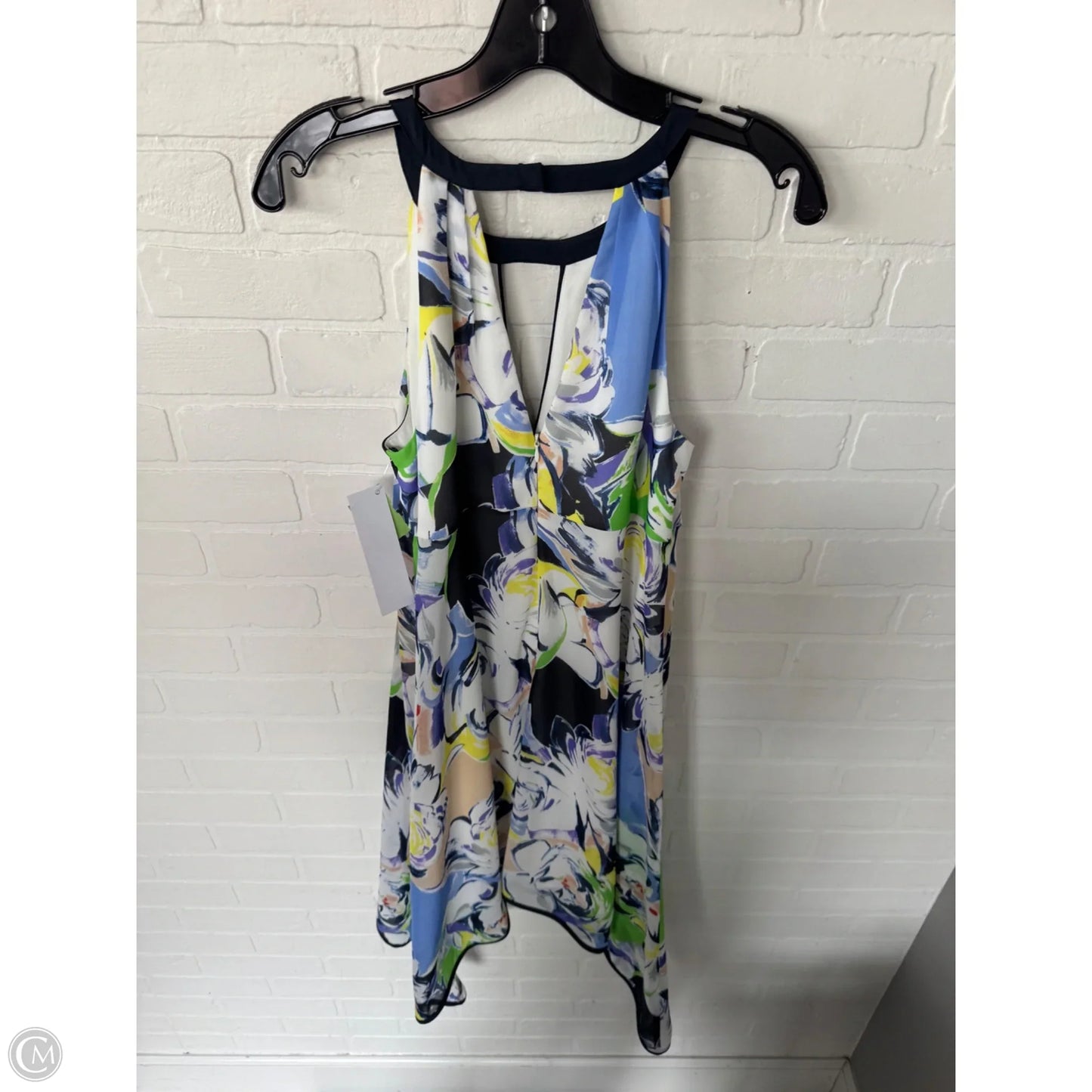 Dress Party Short By Adrianna Papell In Blue & White, Size: S