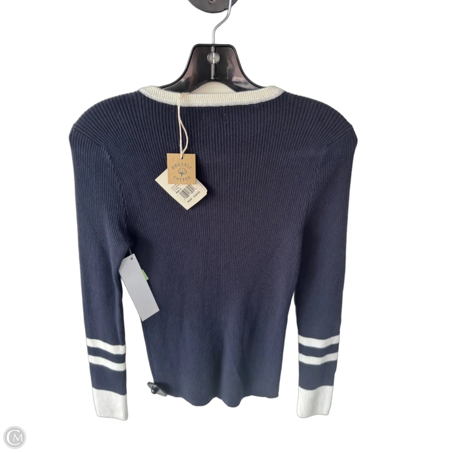 Sweater By Faherty In Blue & Cream, Size: S