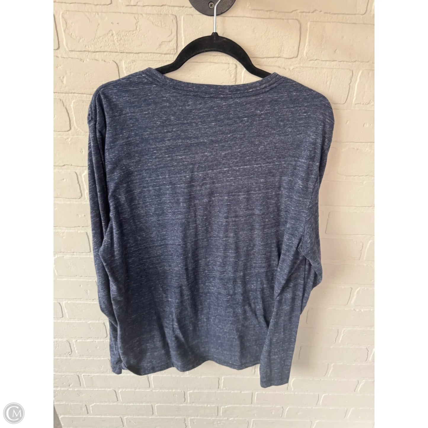 Top Long Sleeve Basic By Old Navy In Blue, Size: L