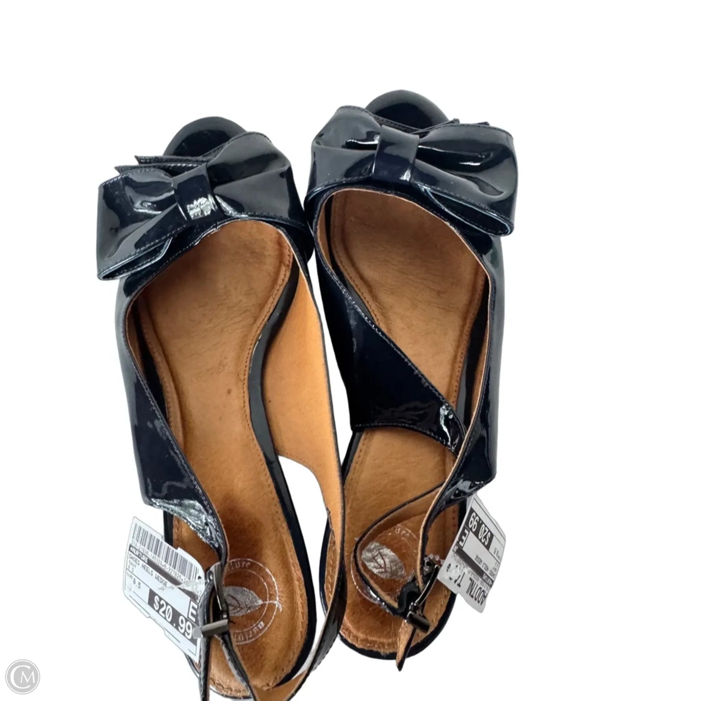 Shoes Heels Wedge By Nurture In Navy, Size: 8.5