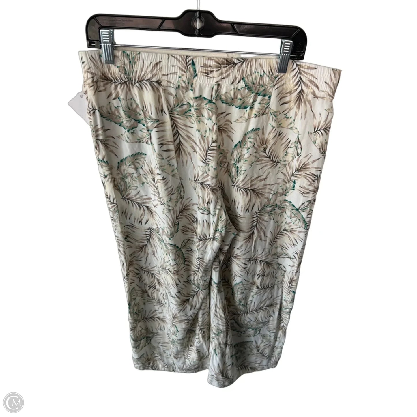 Pants Wide Leg By J. Jill In Brown & Cream, Size: 8