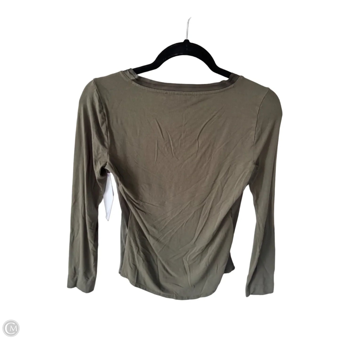 Top Long Sleeve Basic By White House Black Market In Green, Size: Xxs