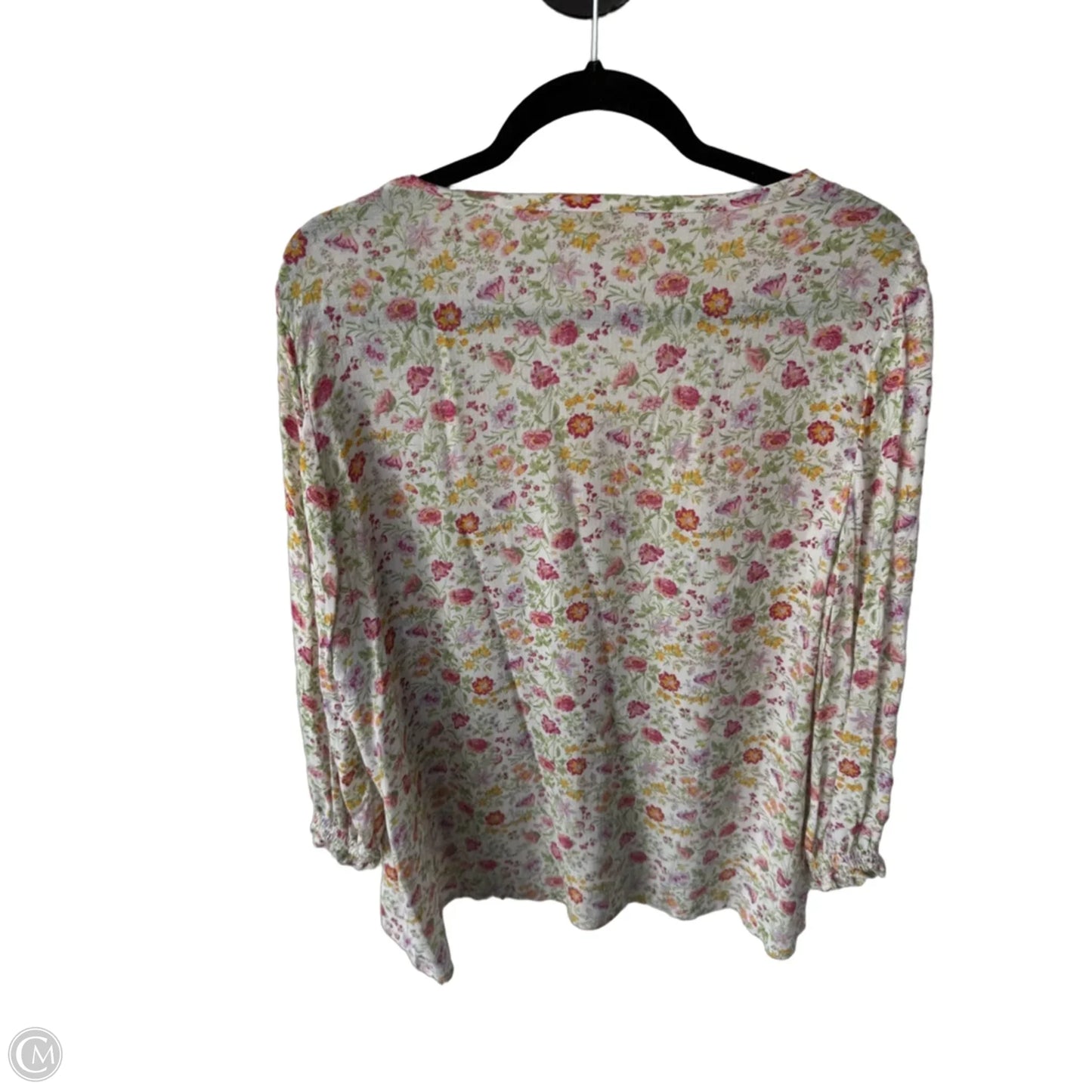 Top Long Sleeve By Cynthia Rowley In Green & Pink, Size: Xl