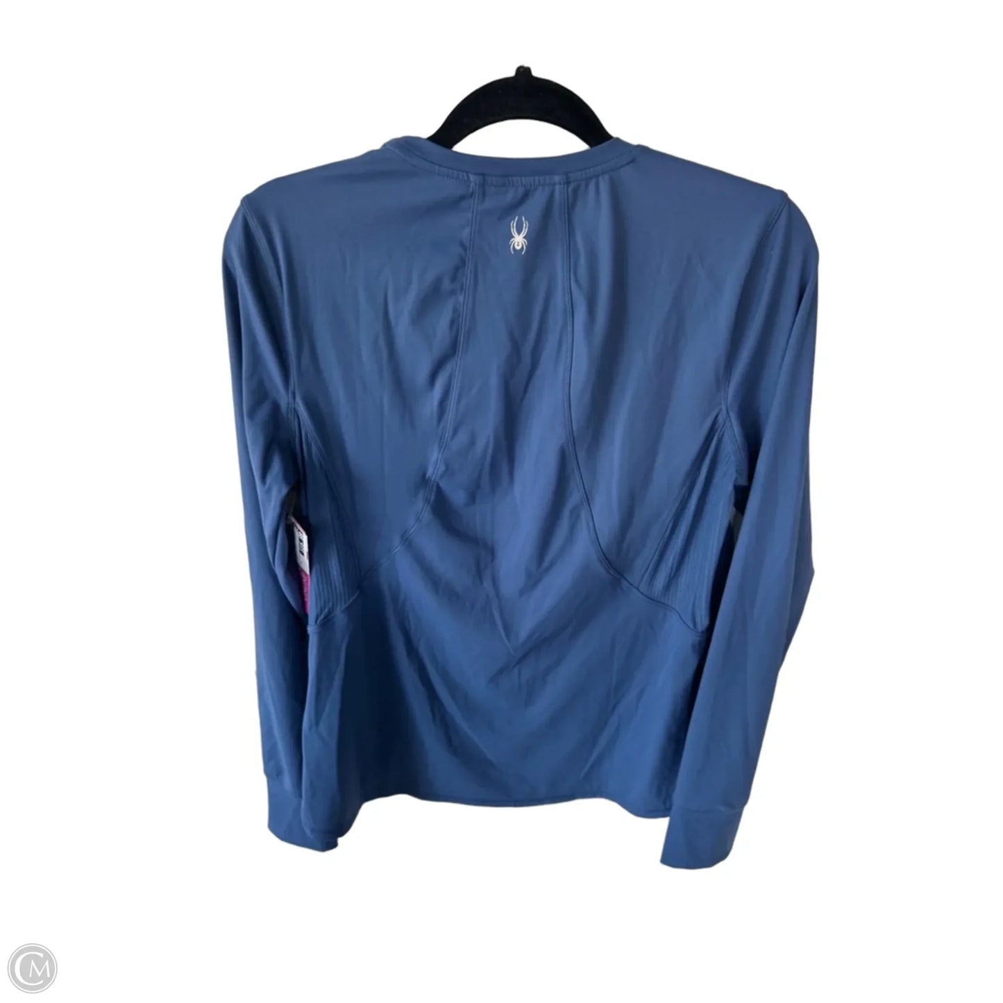 Athletic Top Long Sleeve Crewneck By Spyder In Blue, Size: L