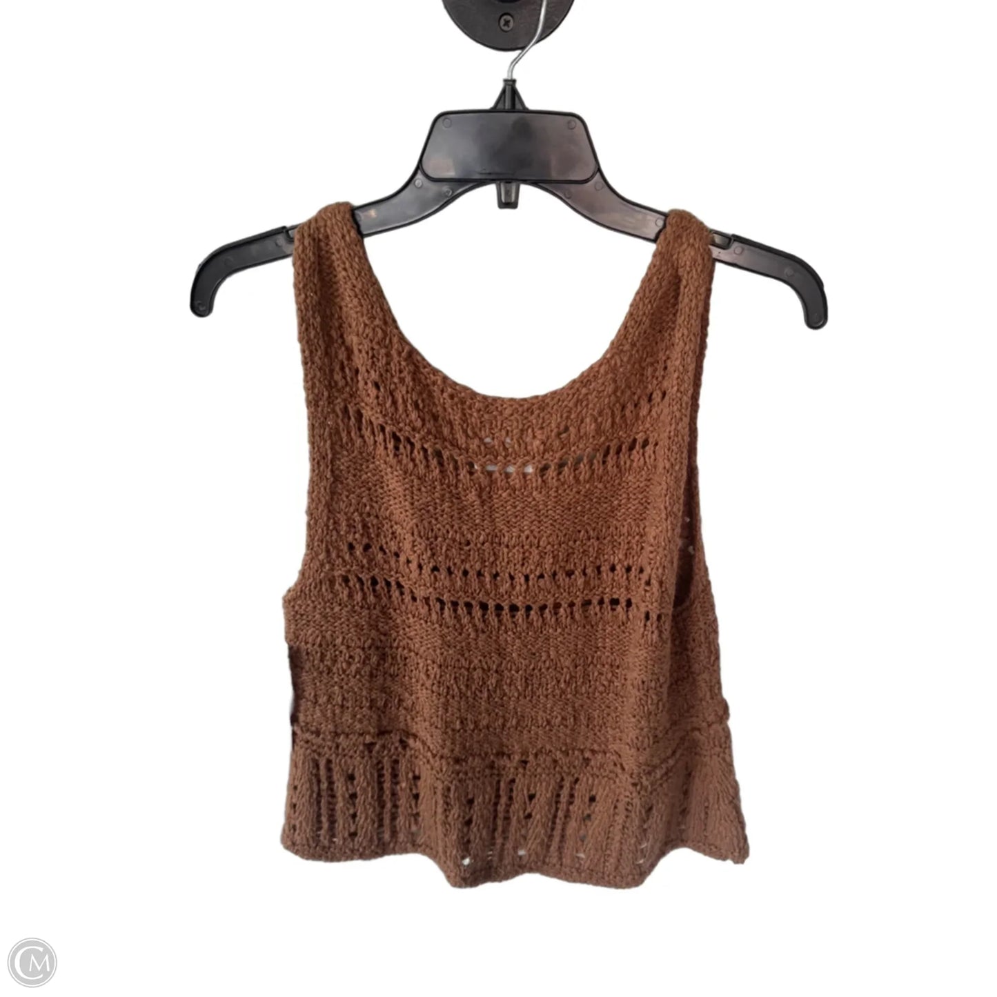 Vest Sweater By Aerie In Brown, Size: Xl