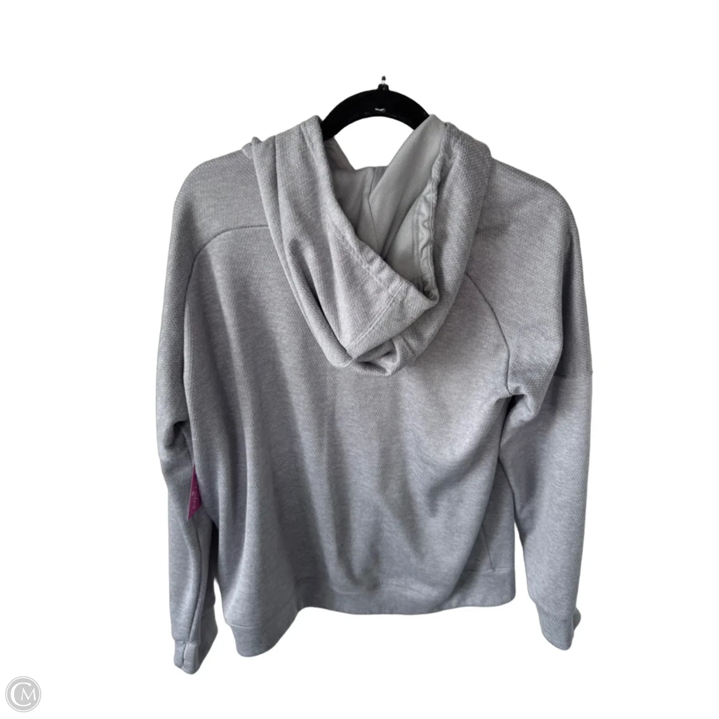 Athletic Sweatshirt Hoodie By Adidas In Grey, Size: Xl