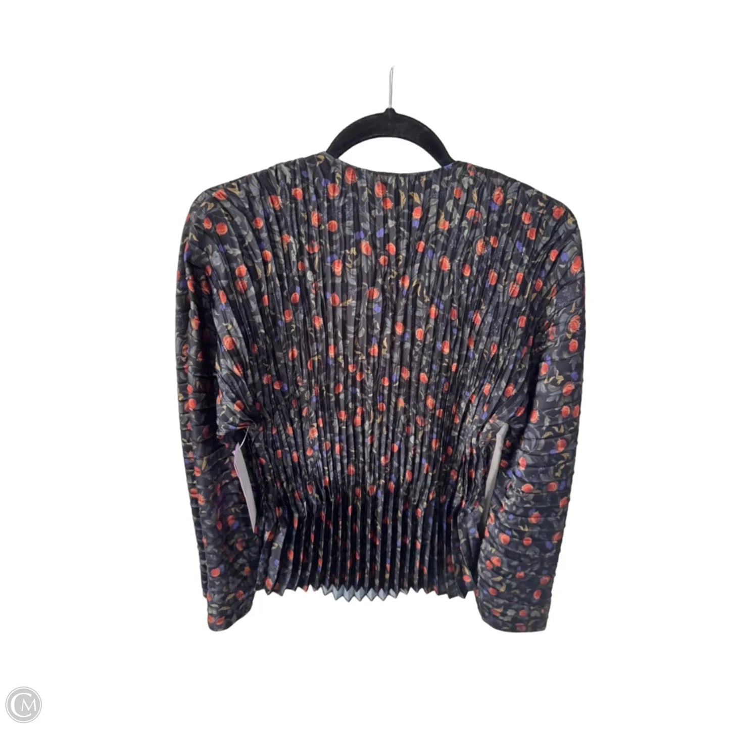 Top Long Sleeve By Vince In Black & Orange, Size: Xxs