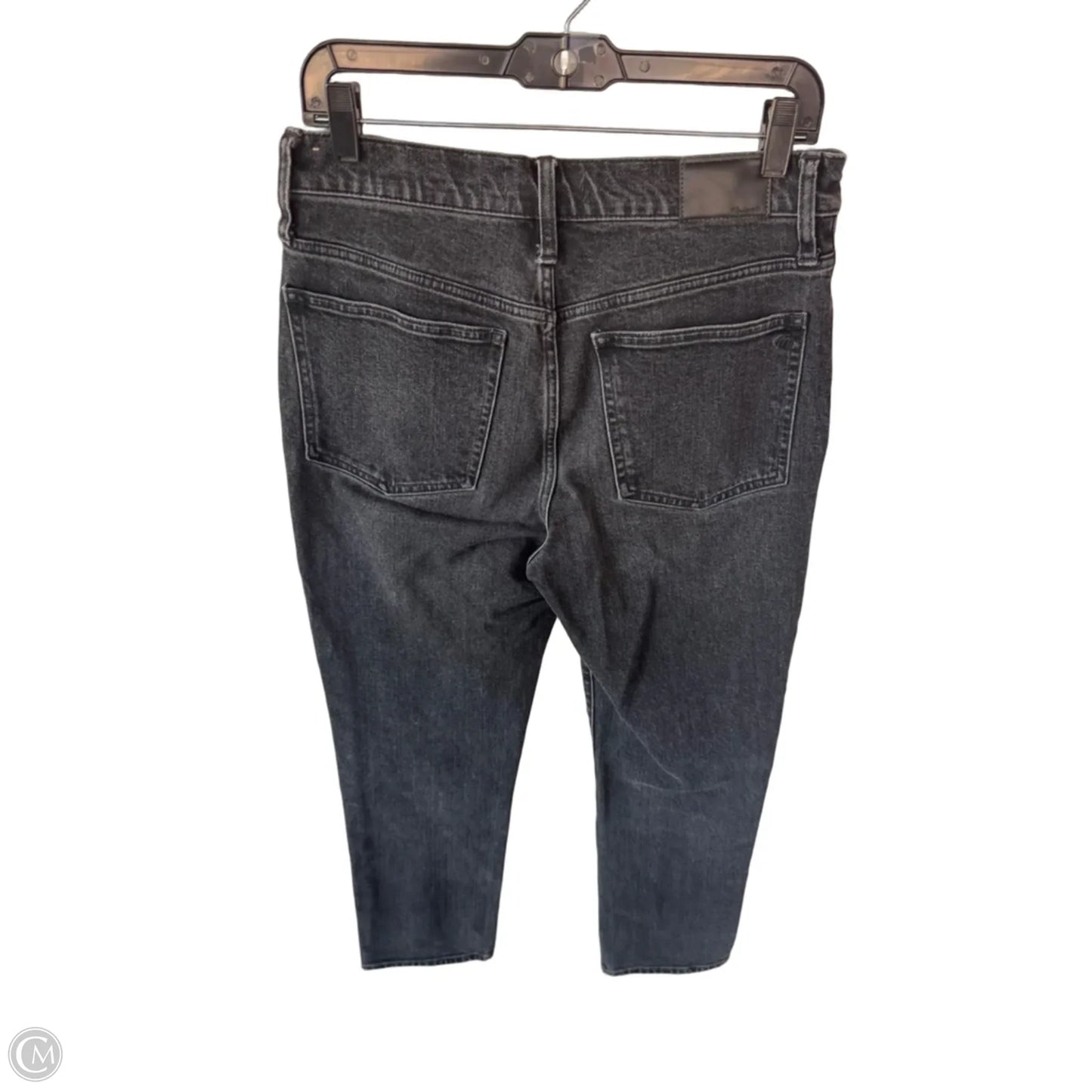 Jeans Straight By Madewell In Black Denim, Size: 6