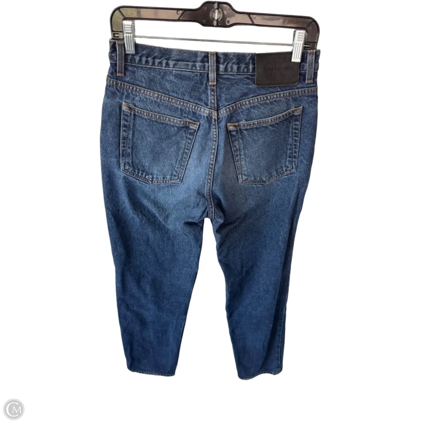 Jeans Straight By Calvin Klein In Blue Denim, Size: 8