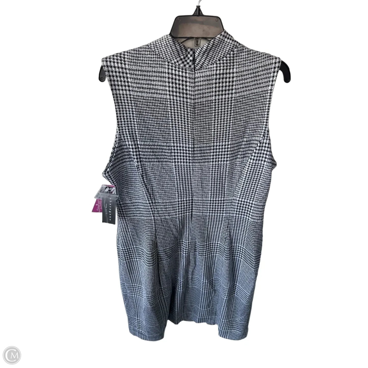 Dress Work By Sharagano In Black & White, Size: Xl