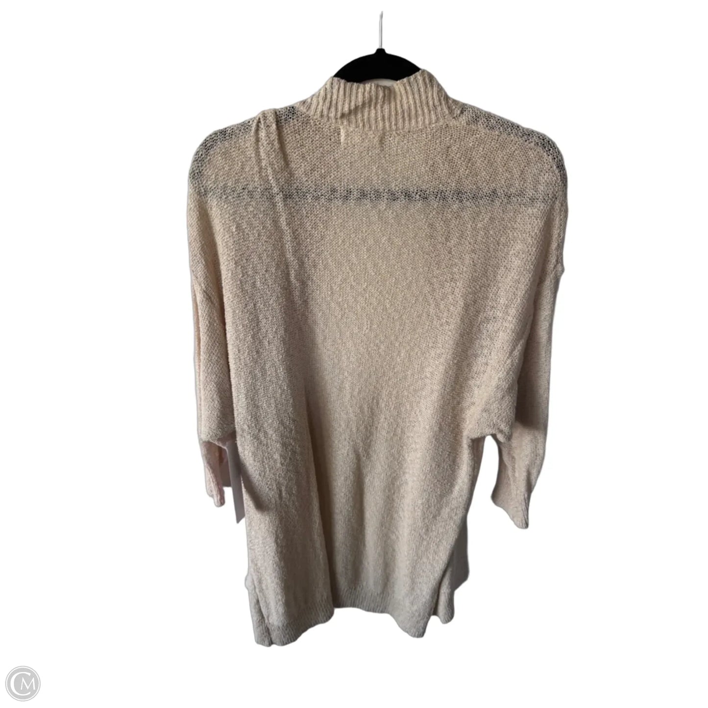 Sweater Cardigan By Sun & Shadow In Cream, Size: L
