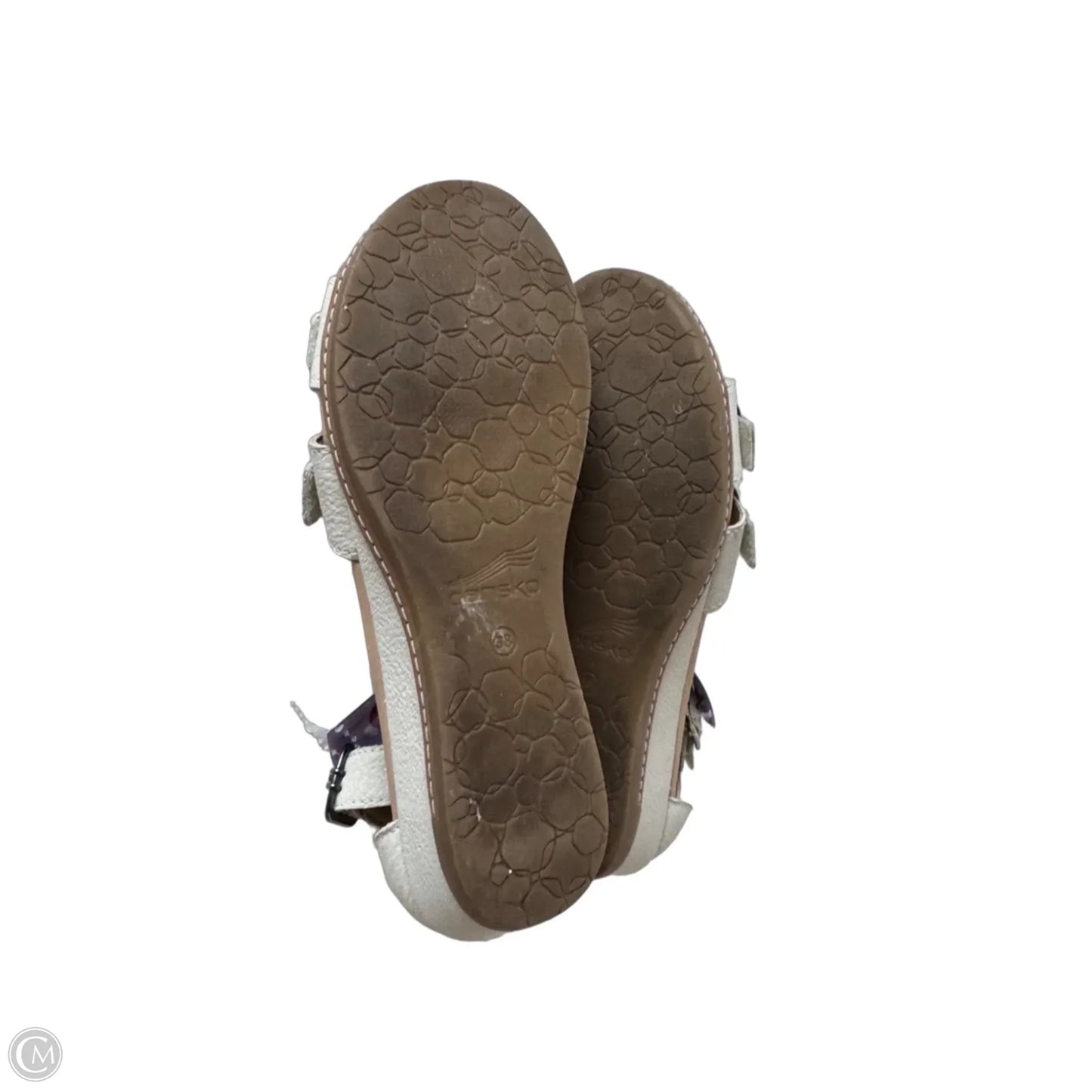 Sandals Heels Wedge By Dansko In Cream, Size: 7.5
