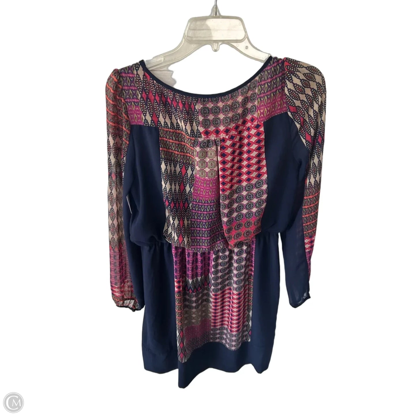 Dress Casual Short By Maeve In Blue & Red, Size: S
