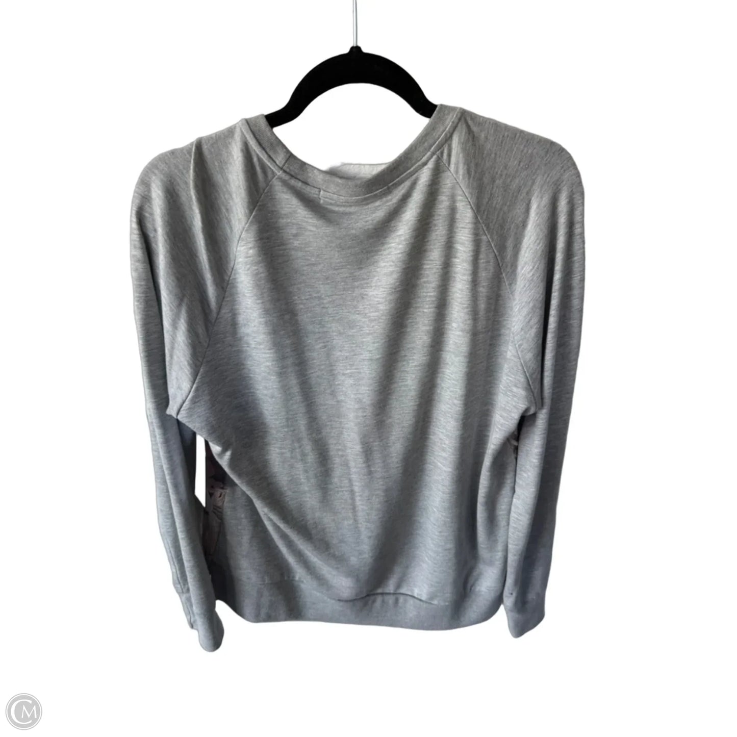 Sweatshirt Crewneck By Eva Franco In Grey & Pink, Size: S