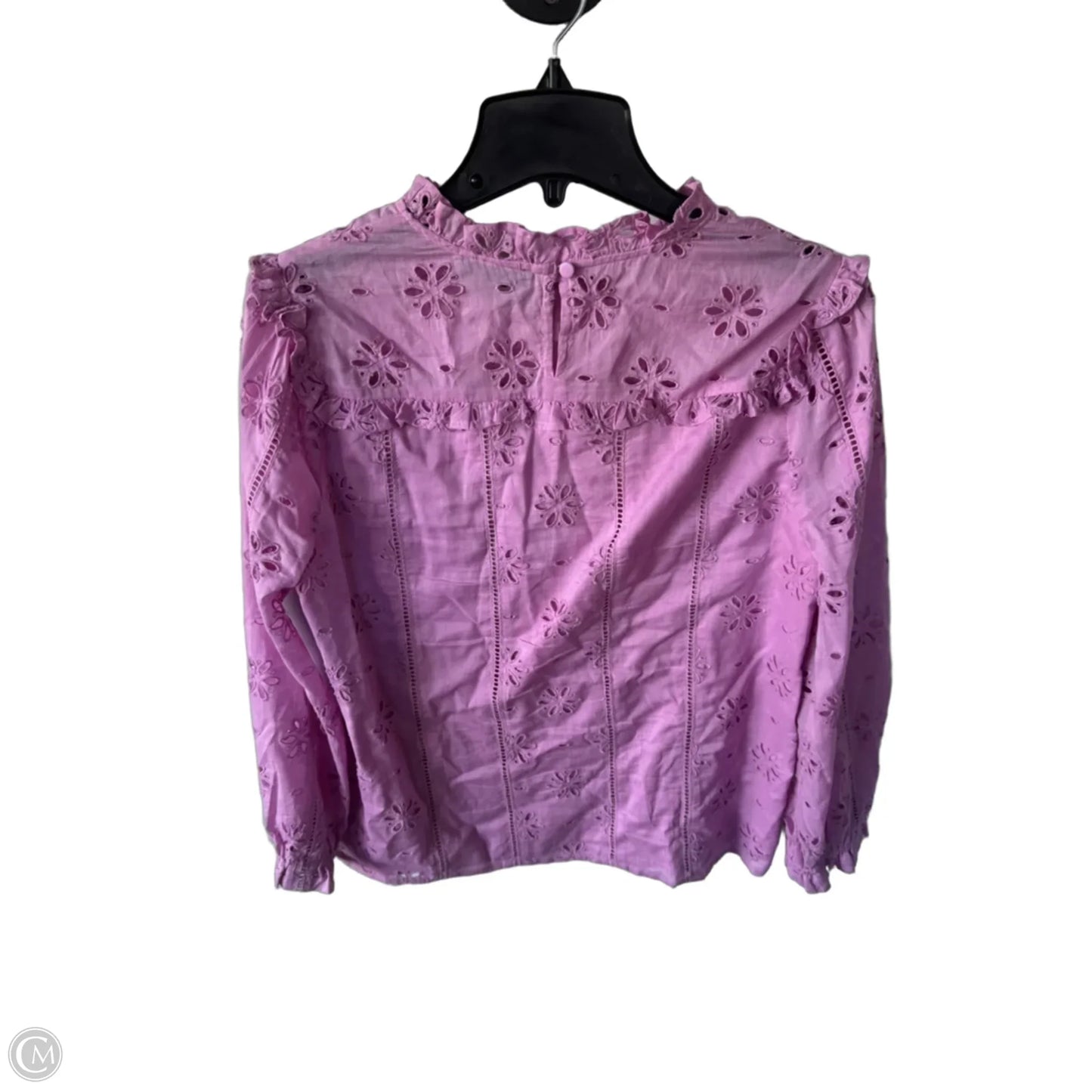 Top Long Sleeve By J. Crew In Purple, Size: S