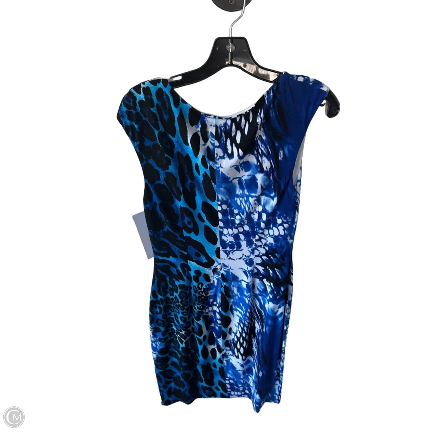 Dress Work By Cache In Blue & White, Size: M