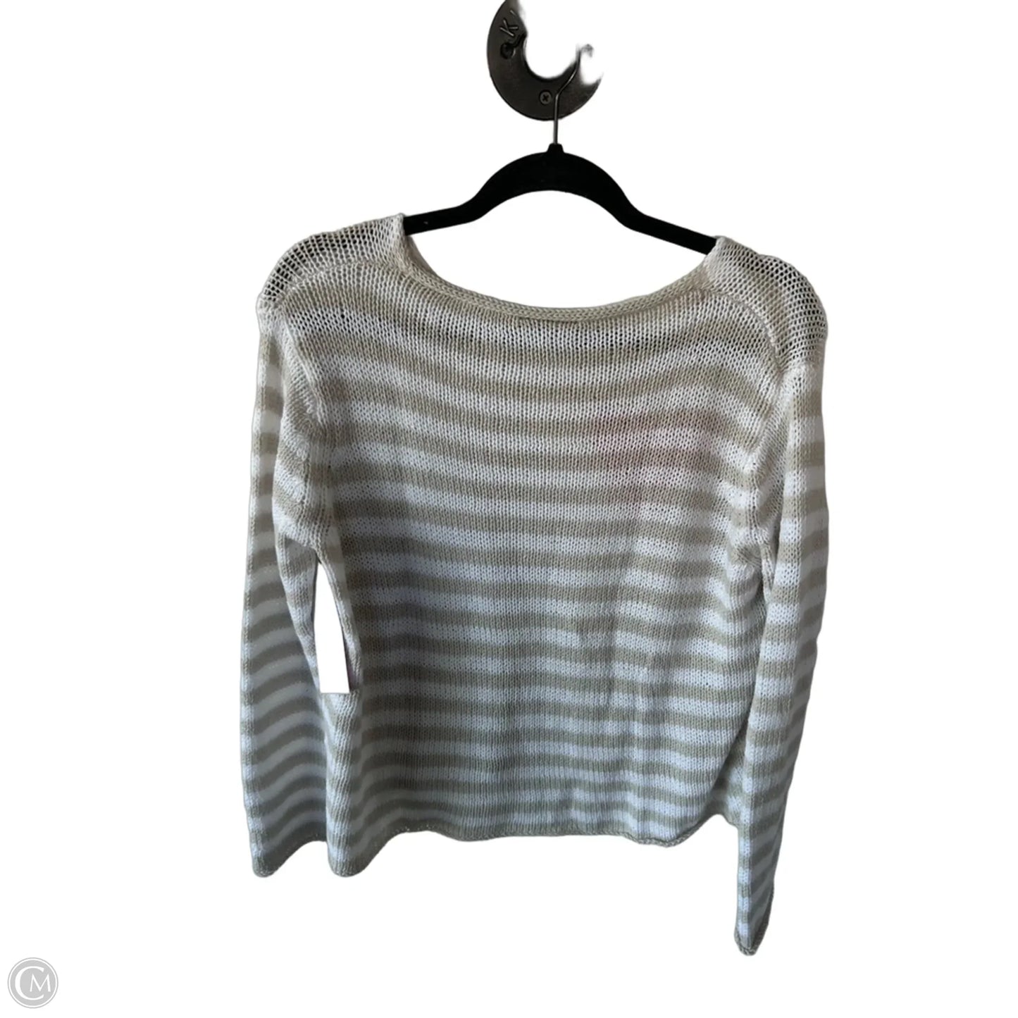 Sweater By Wooden Ships In Tan & White, Size: S