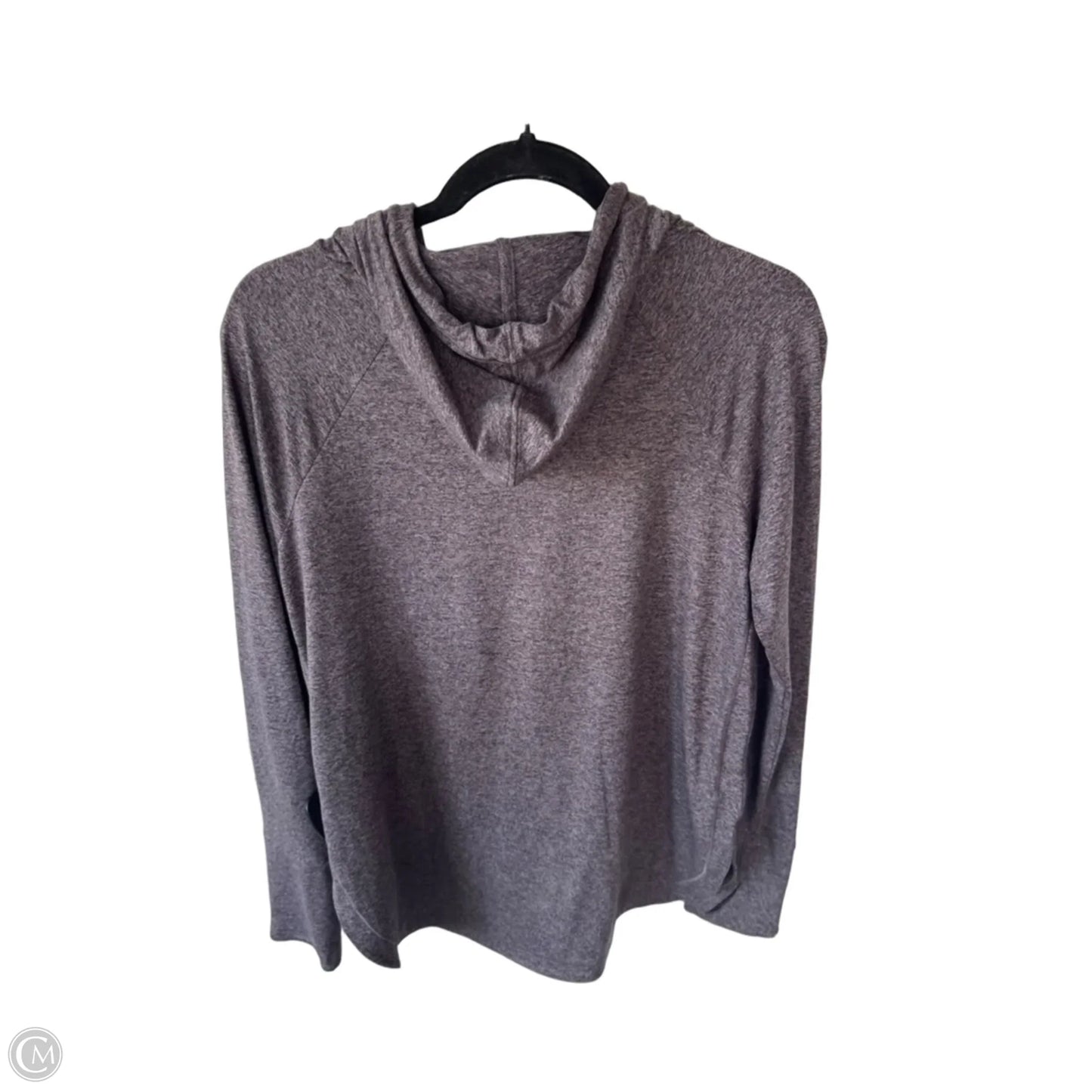 Athletic Top Long Sleeve Hoodie By Athleta In Brown, Size: M