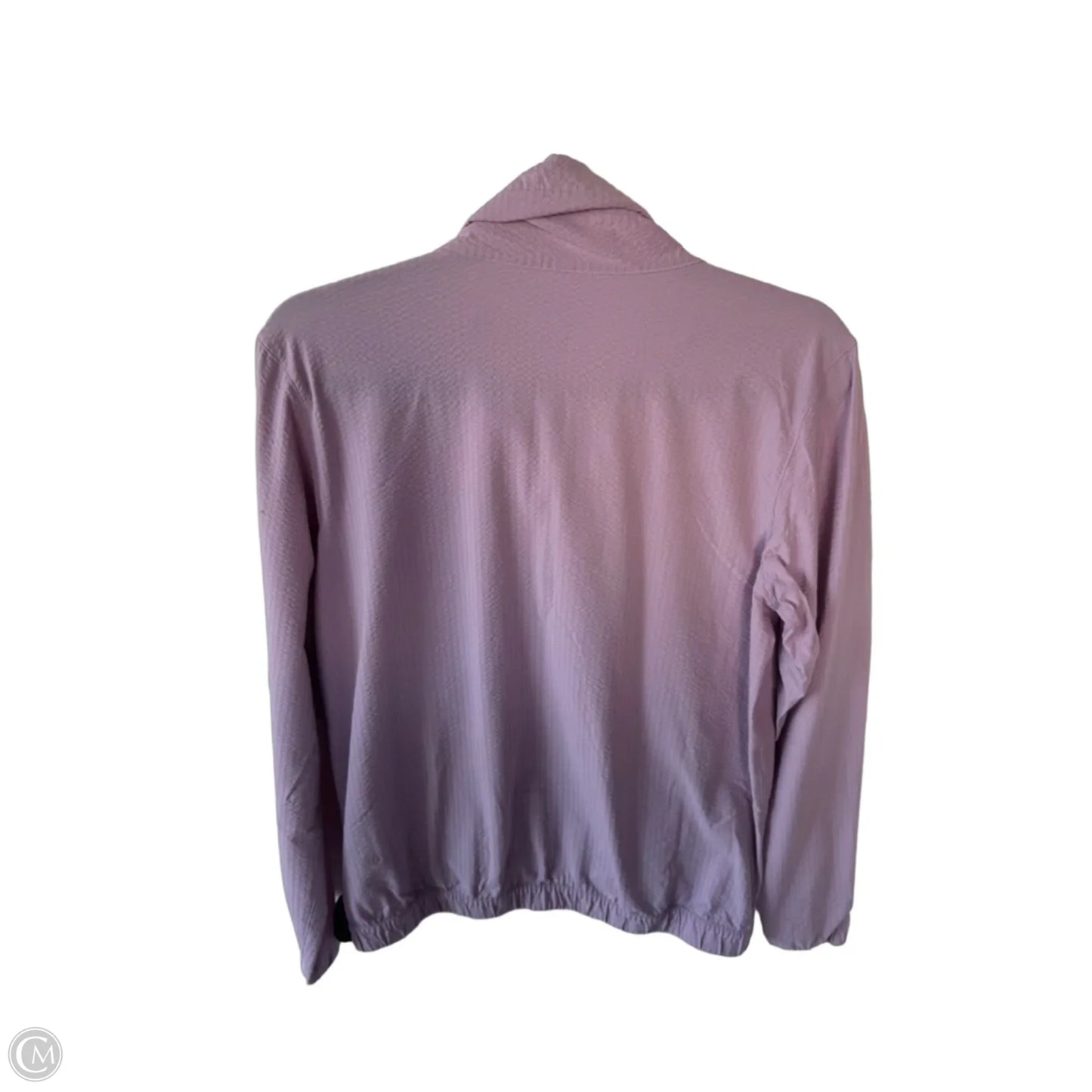 Athletic Top Long Sleeve Collar By Lululemon In Purple, Size: S