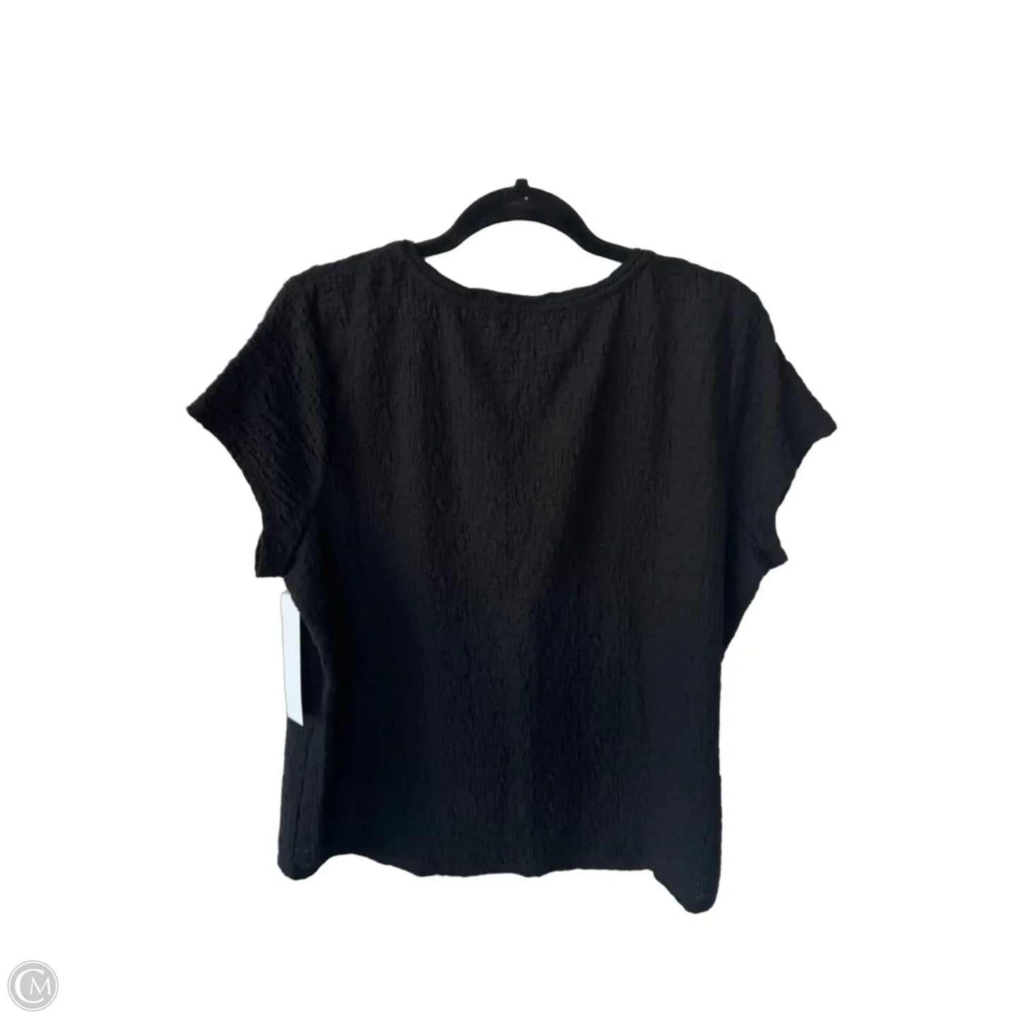 Top Short Sleeve By Chicos In Black, Size: Xl