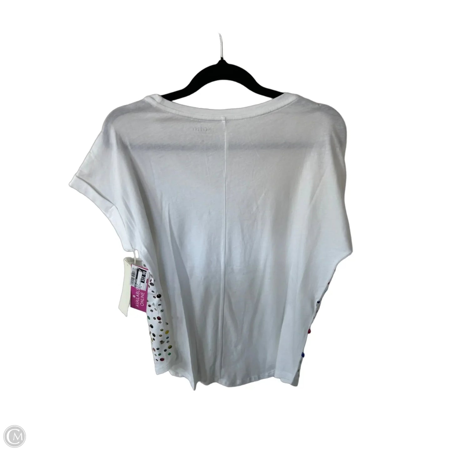 Top Short Sleeve By Soho Apparel In White, Size: S
