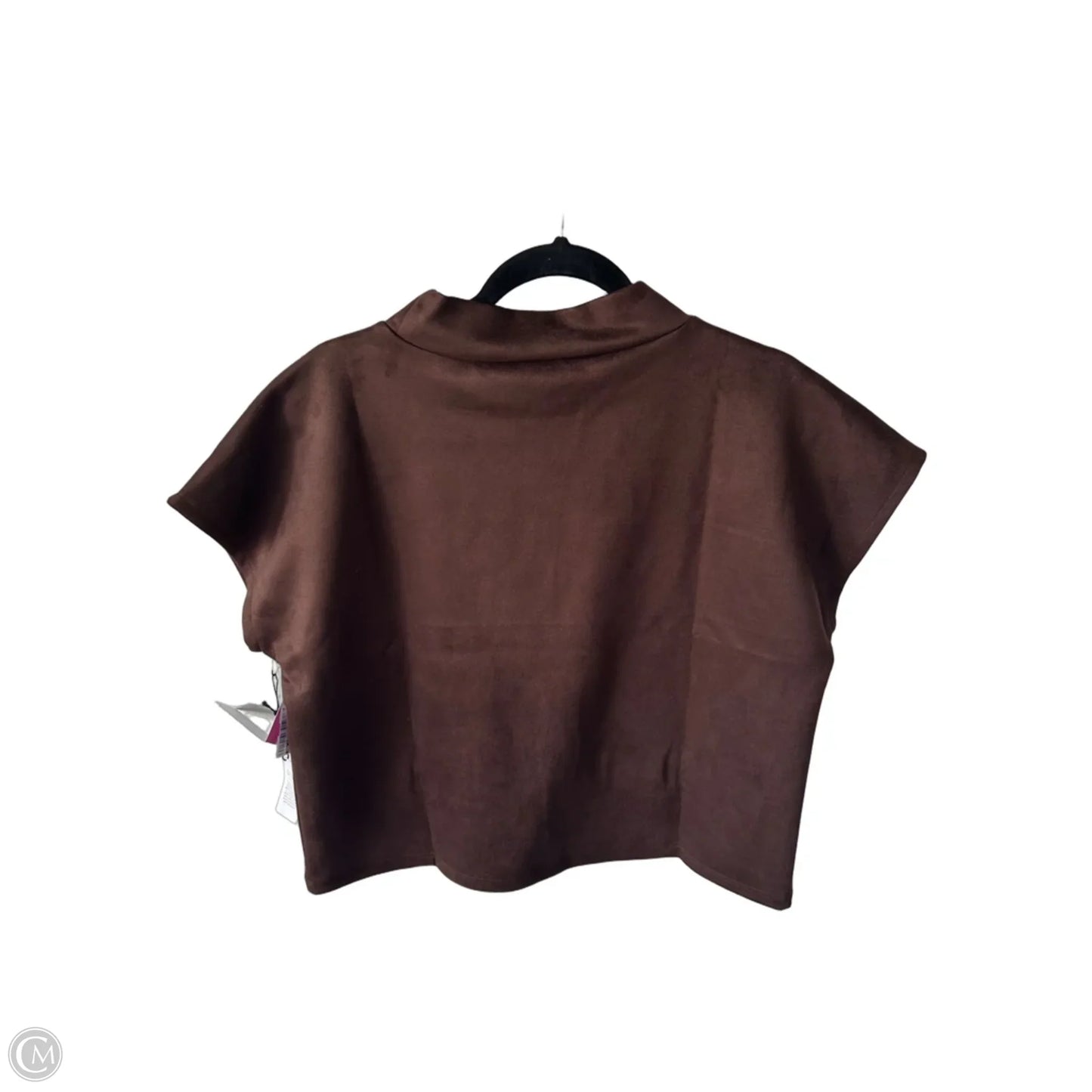 Top Short Sleeve By Ann Taylor In Brown, Size: L