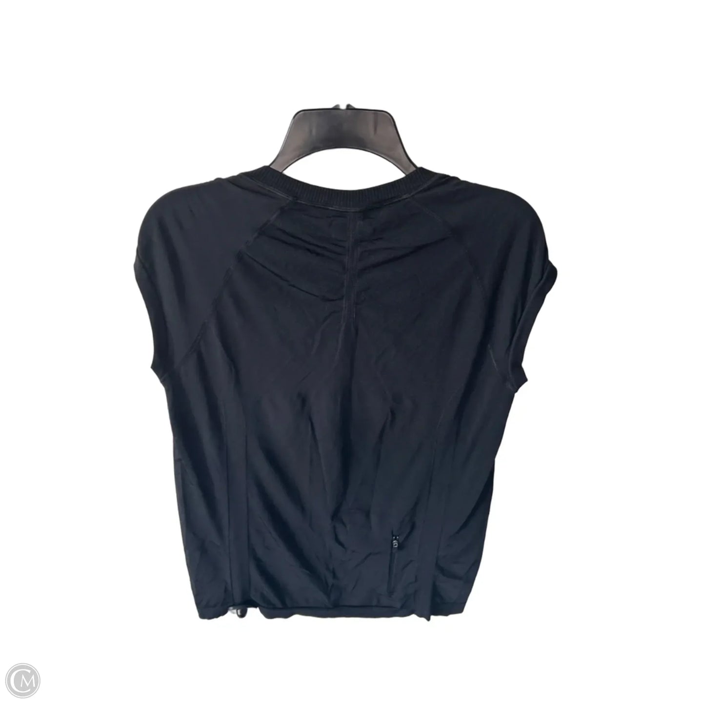 Athletic Top Short Sleeve By Athleta In Black, Size: Xl
