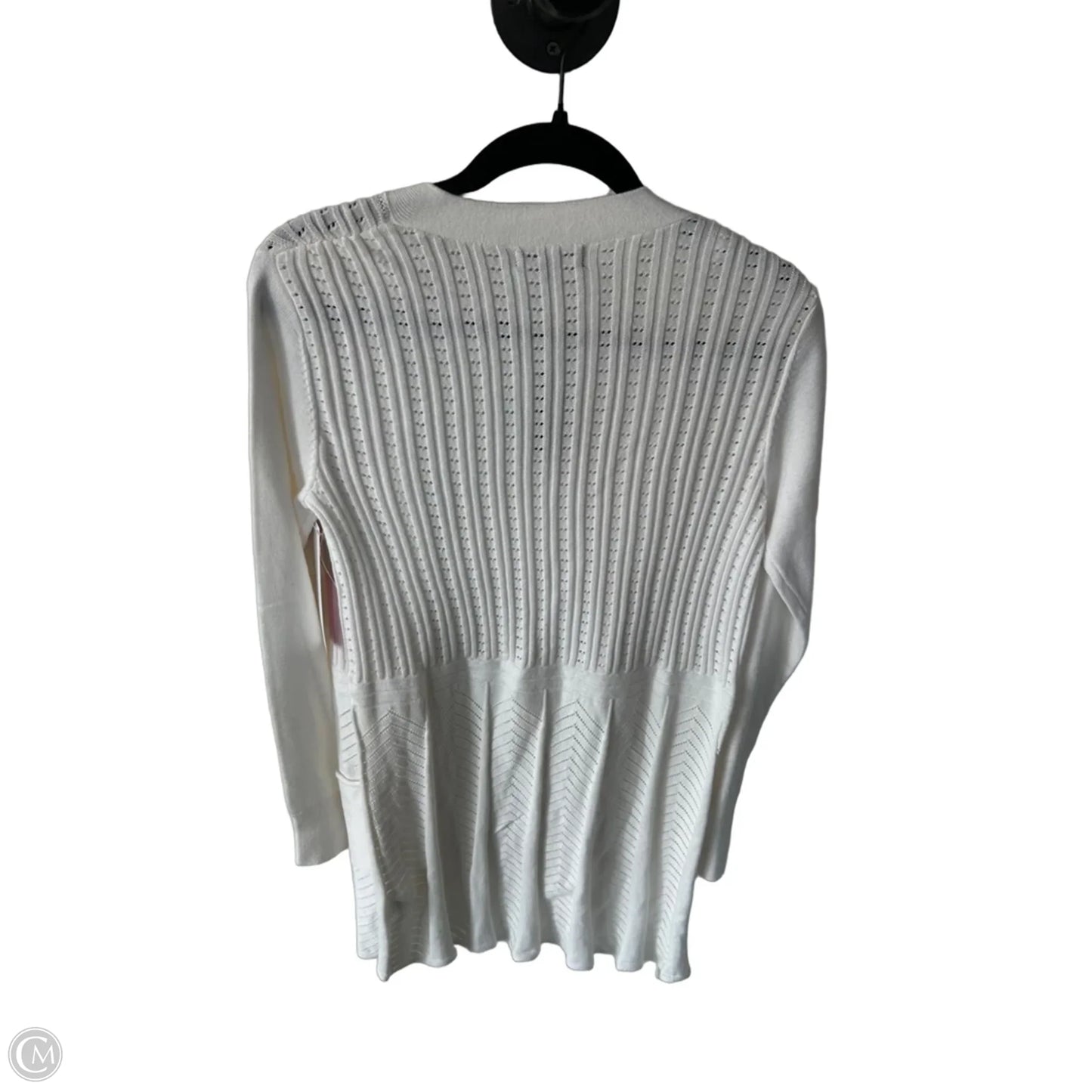 Sweater Cardigan By Clothes Mentor In White, Size: Xs