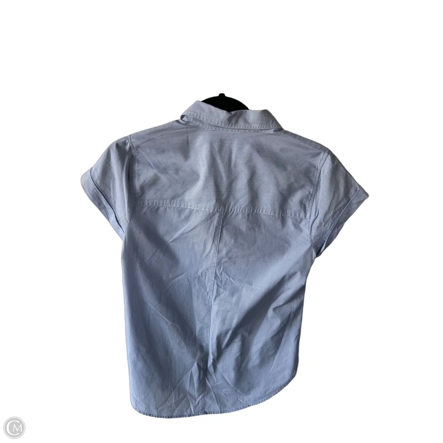 Top Short Sleeve By J. Crew In Blue & White, Size: Xs