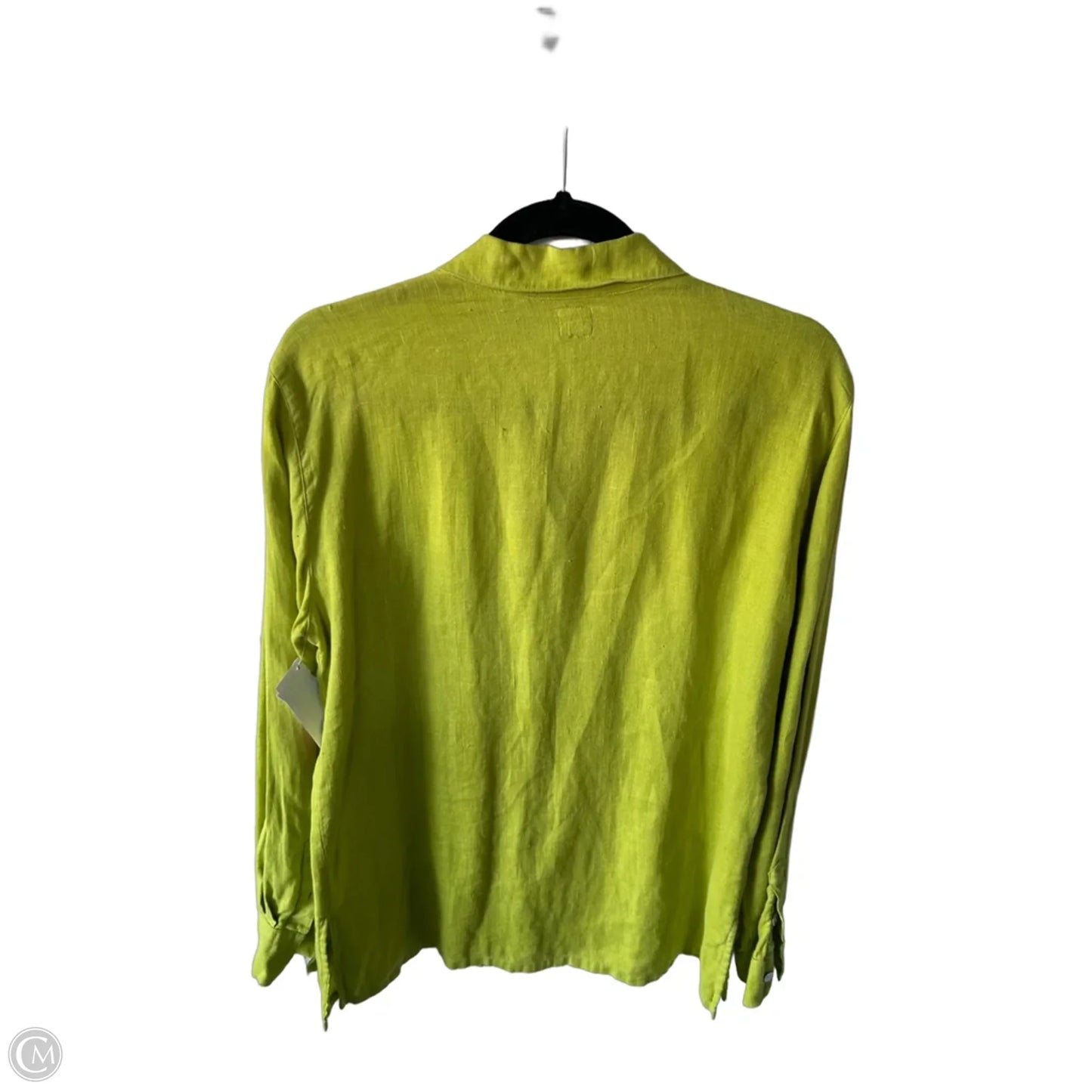 Top Long Sleeve By Chicos In Green, Size: M