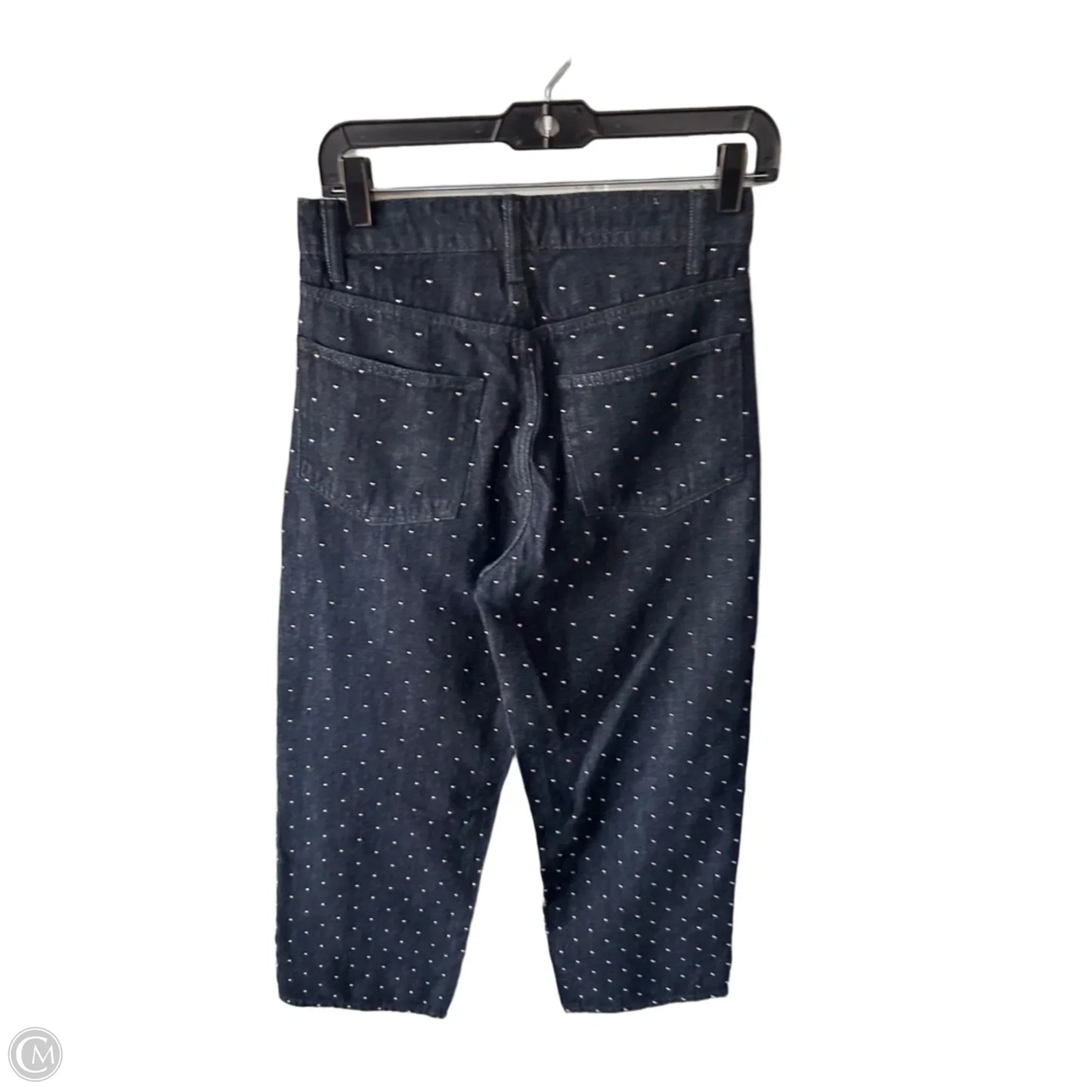 Jeans Straight By Zara In Blue Denim, Size: 0