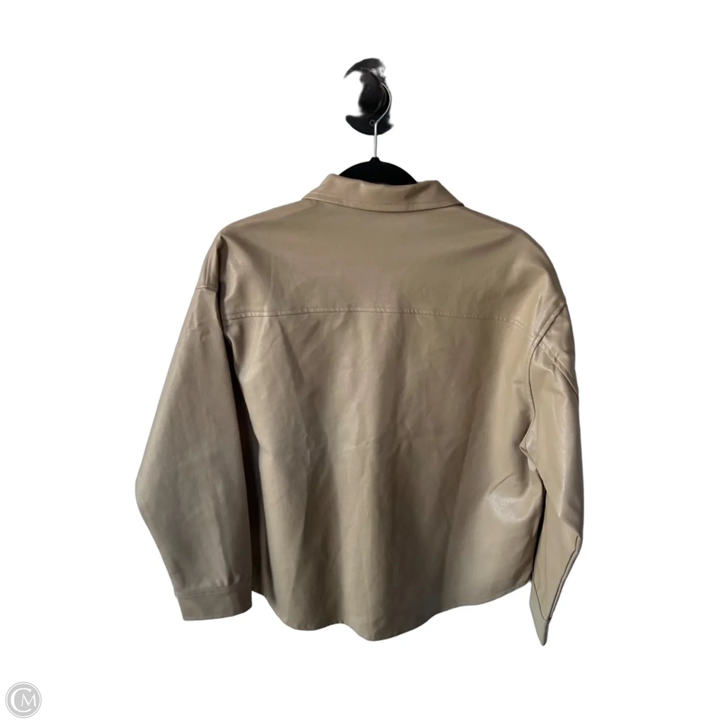 Jacket Shirt By Cme In Tan, Size: M