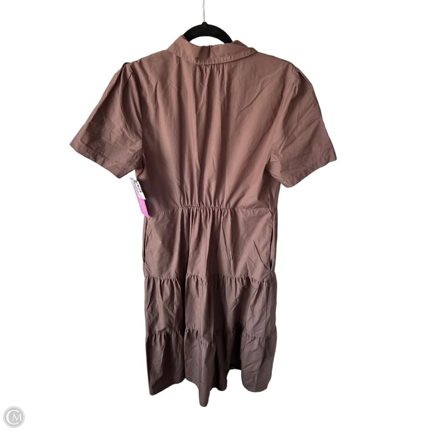 Dress Casual Midi By Evereve In Brown, Size: M